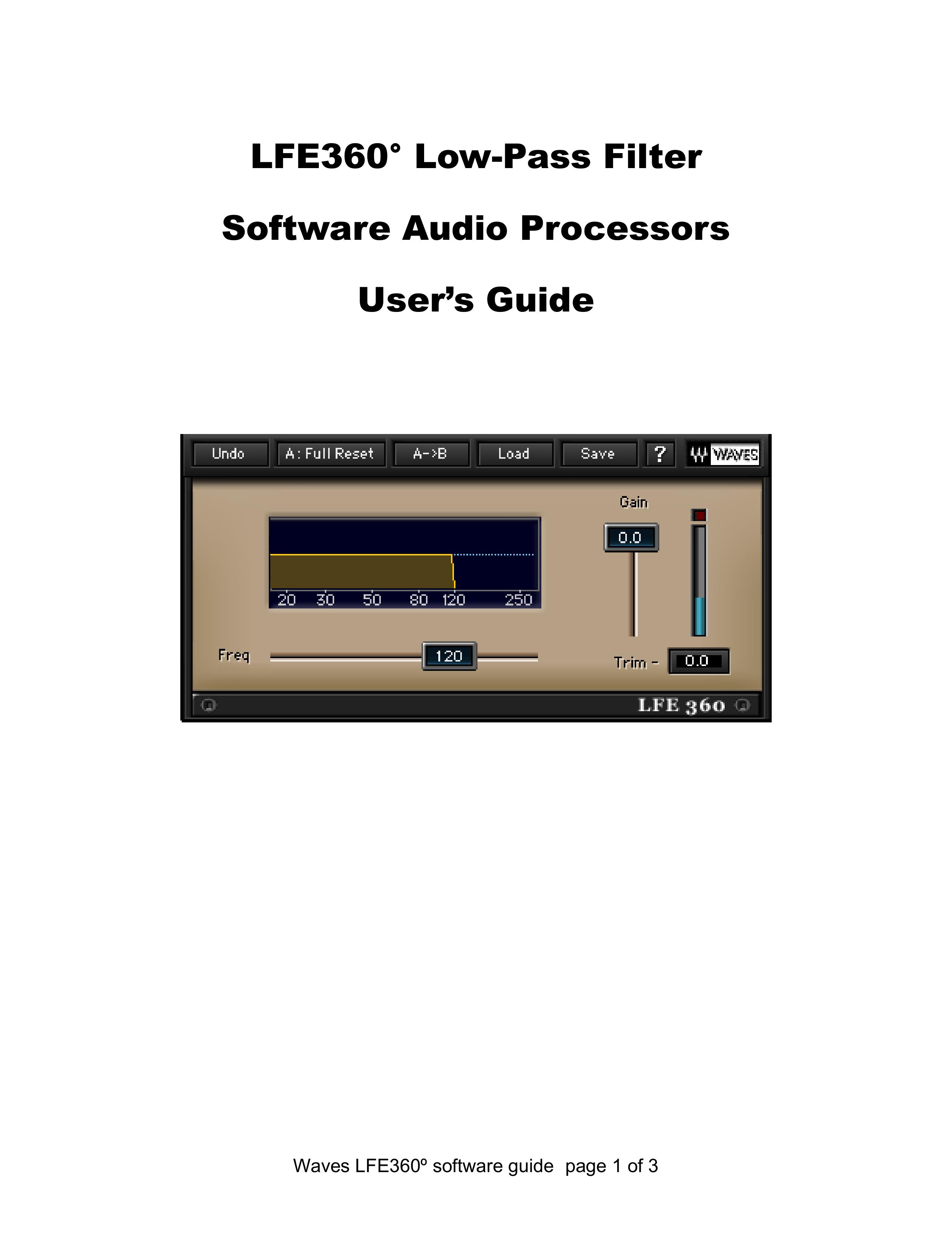 Waves LFE360 Yard Vacuum User Manual