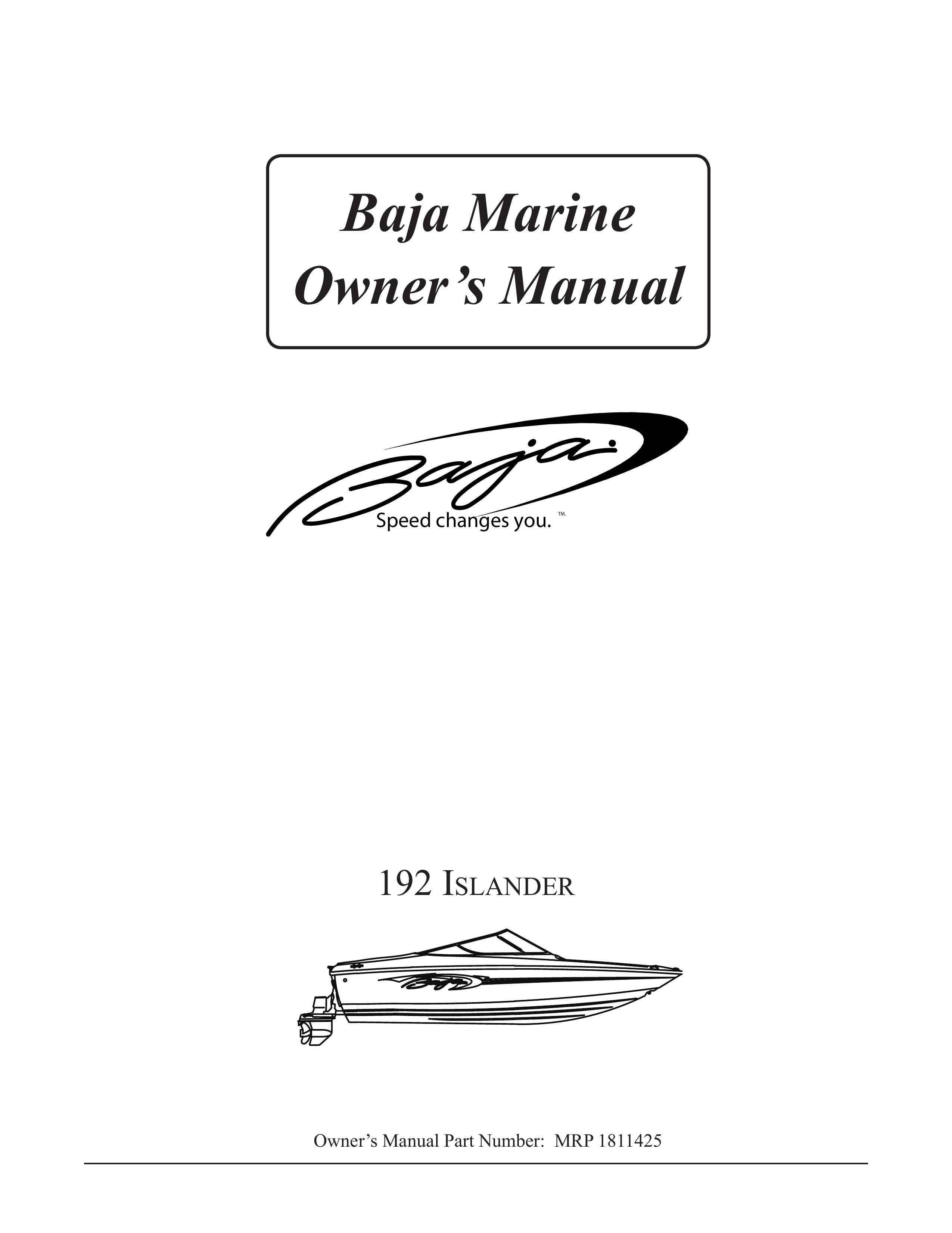 Baja Marine 192 Islander Boat User Manual
