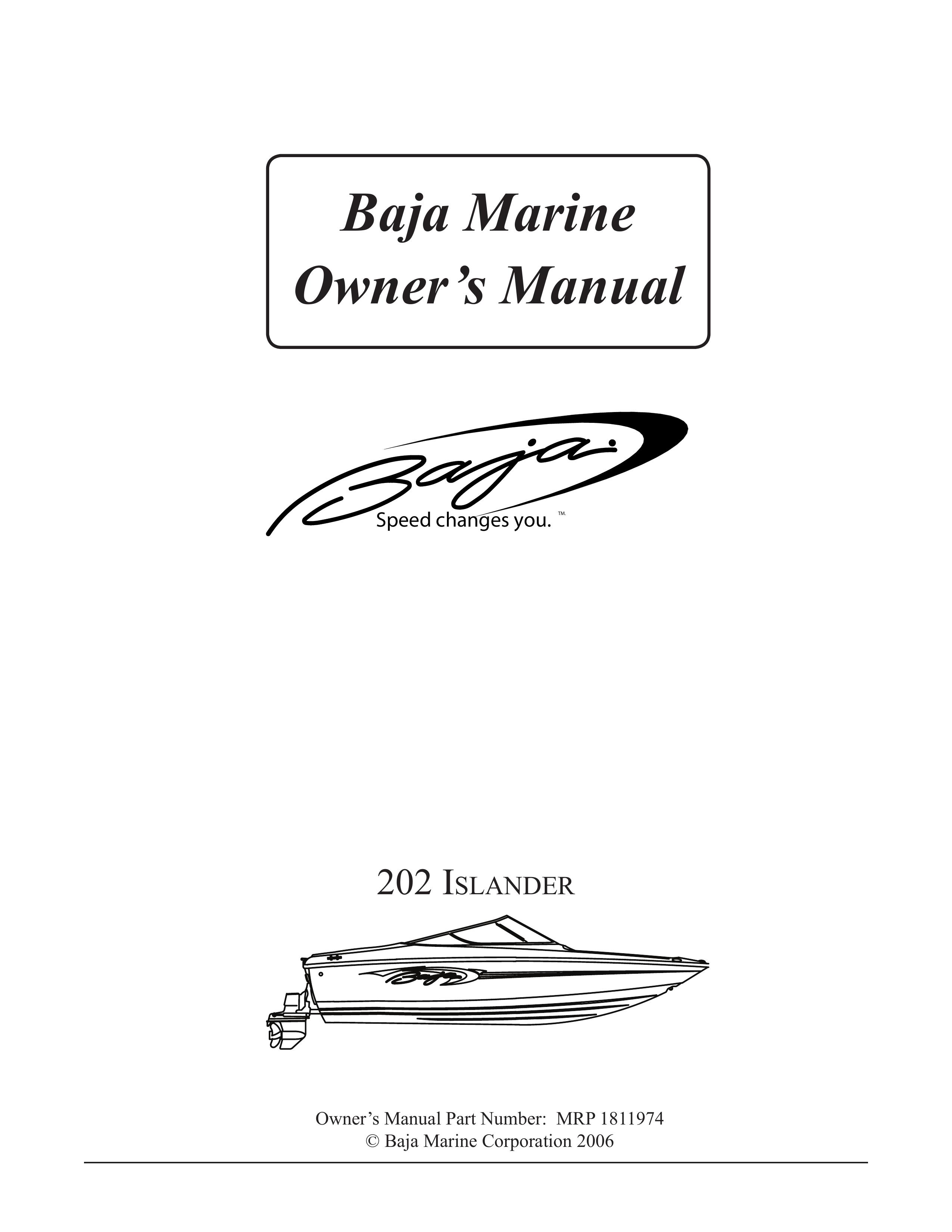 Baja Marine 202 Islander Boat User Manual