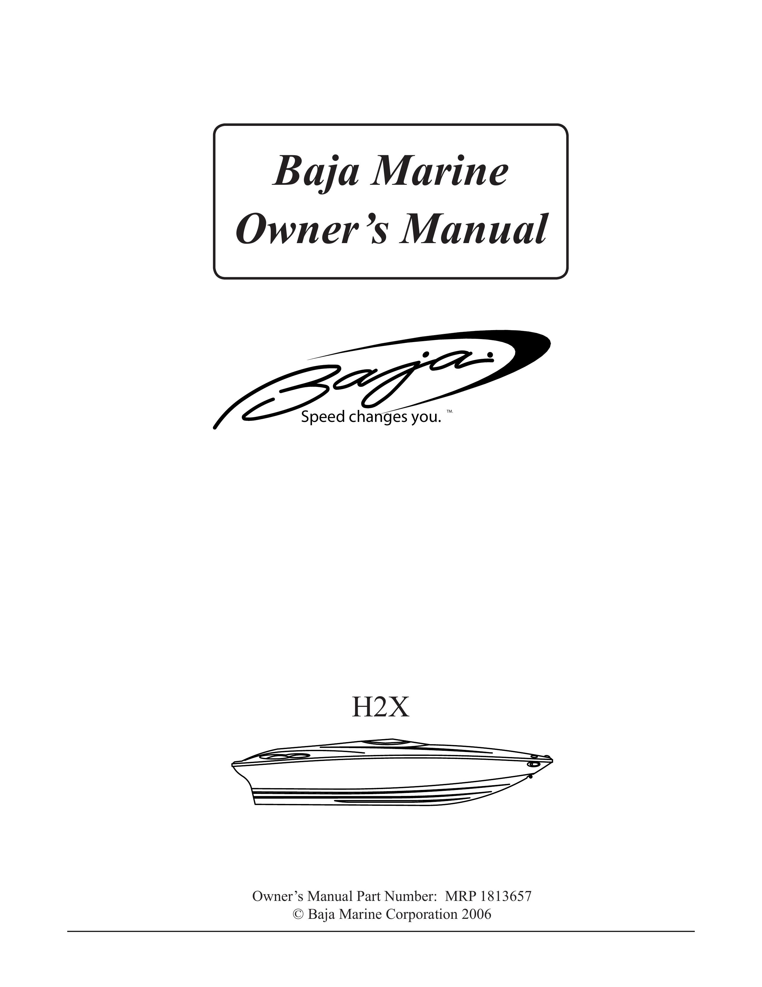 Baja Marine H2X Boat User Manual