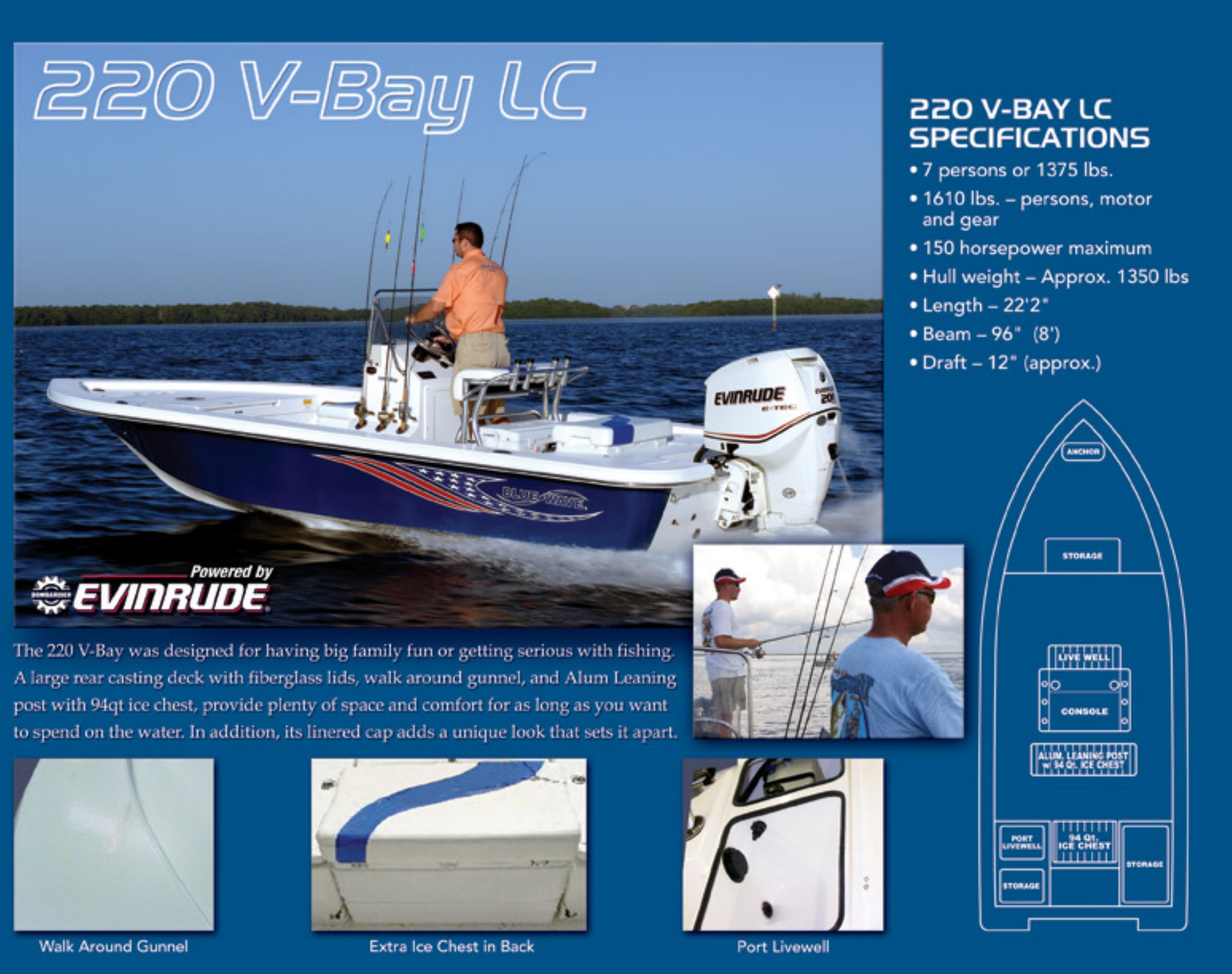 Blue Wave Boats 220 V-Bay LC Boat User Manual