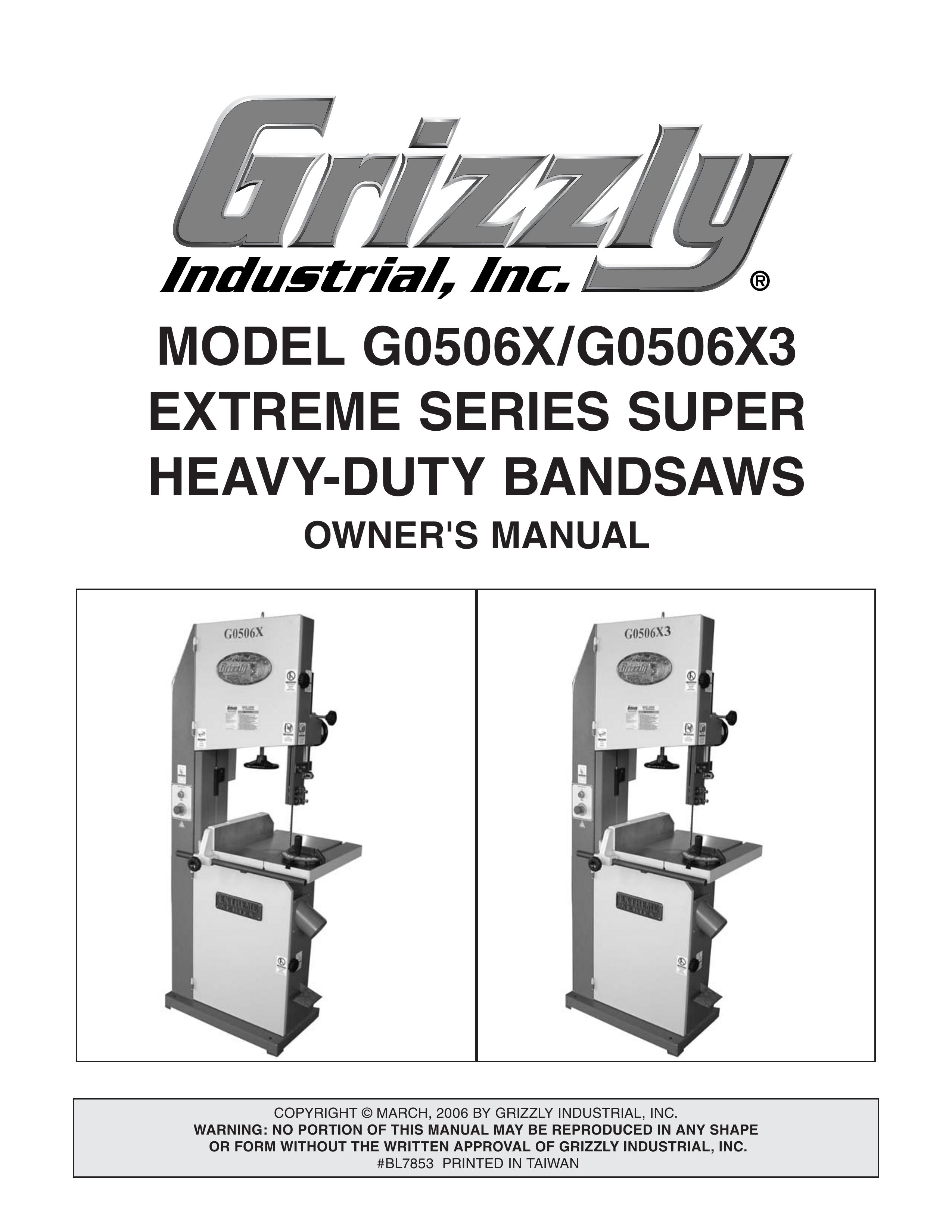 Grizzly G0506X Boat User Manual