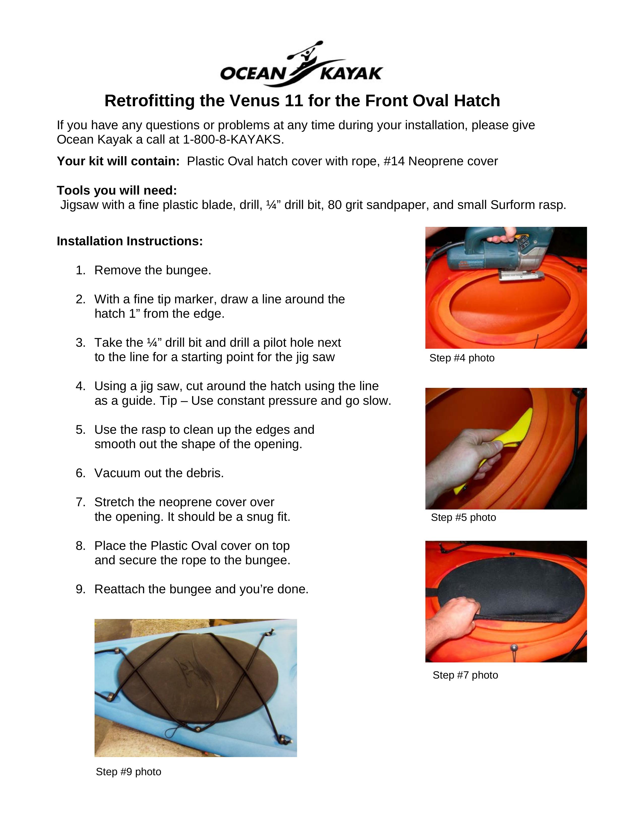 Ocean Kayak 11 Boat User Manual