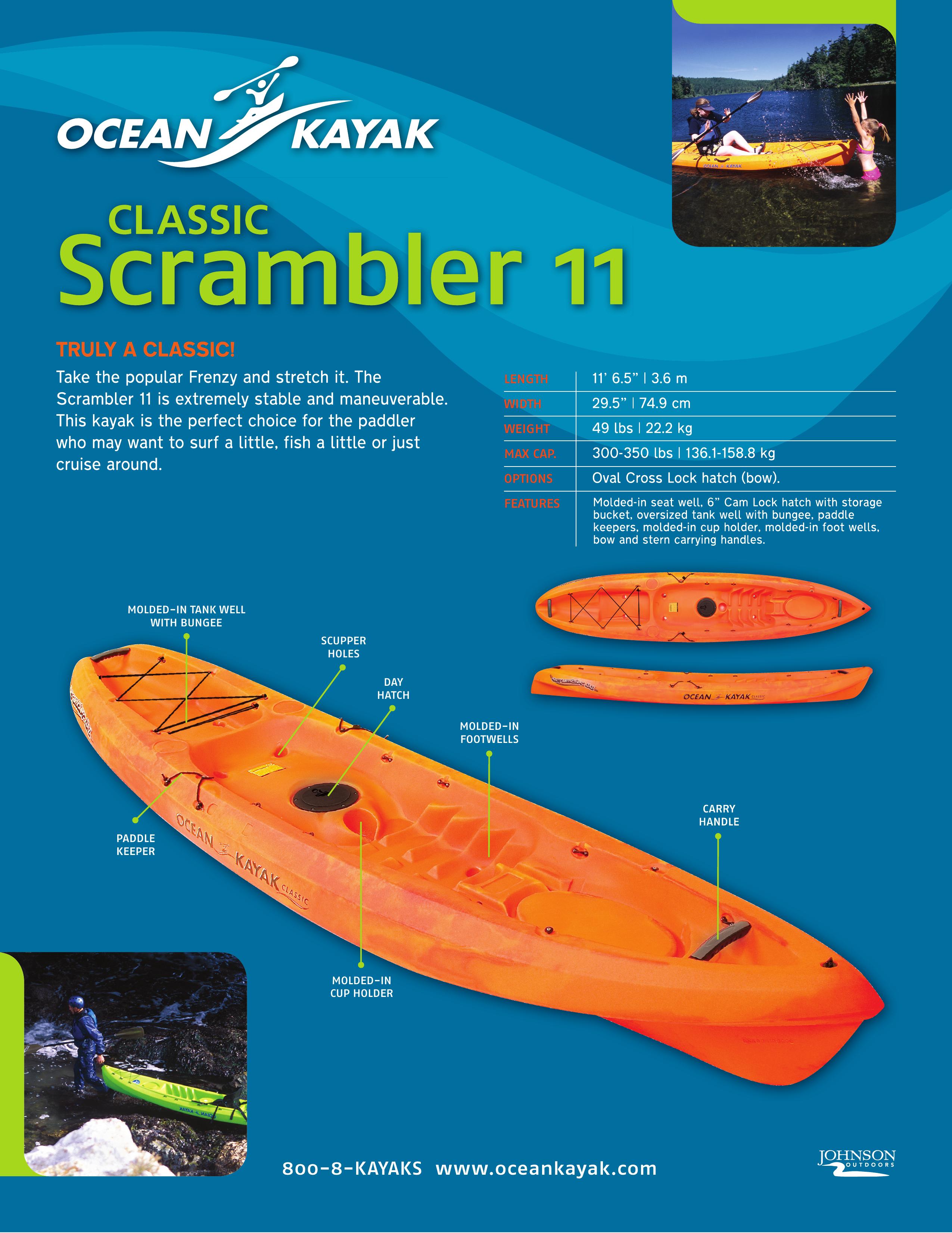 Ocean Kayak Scrambler 11 Boat User Manual
