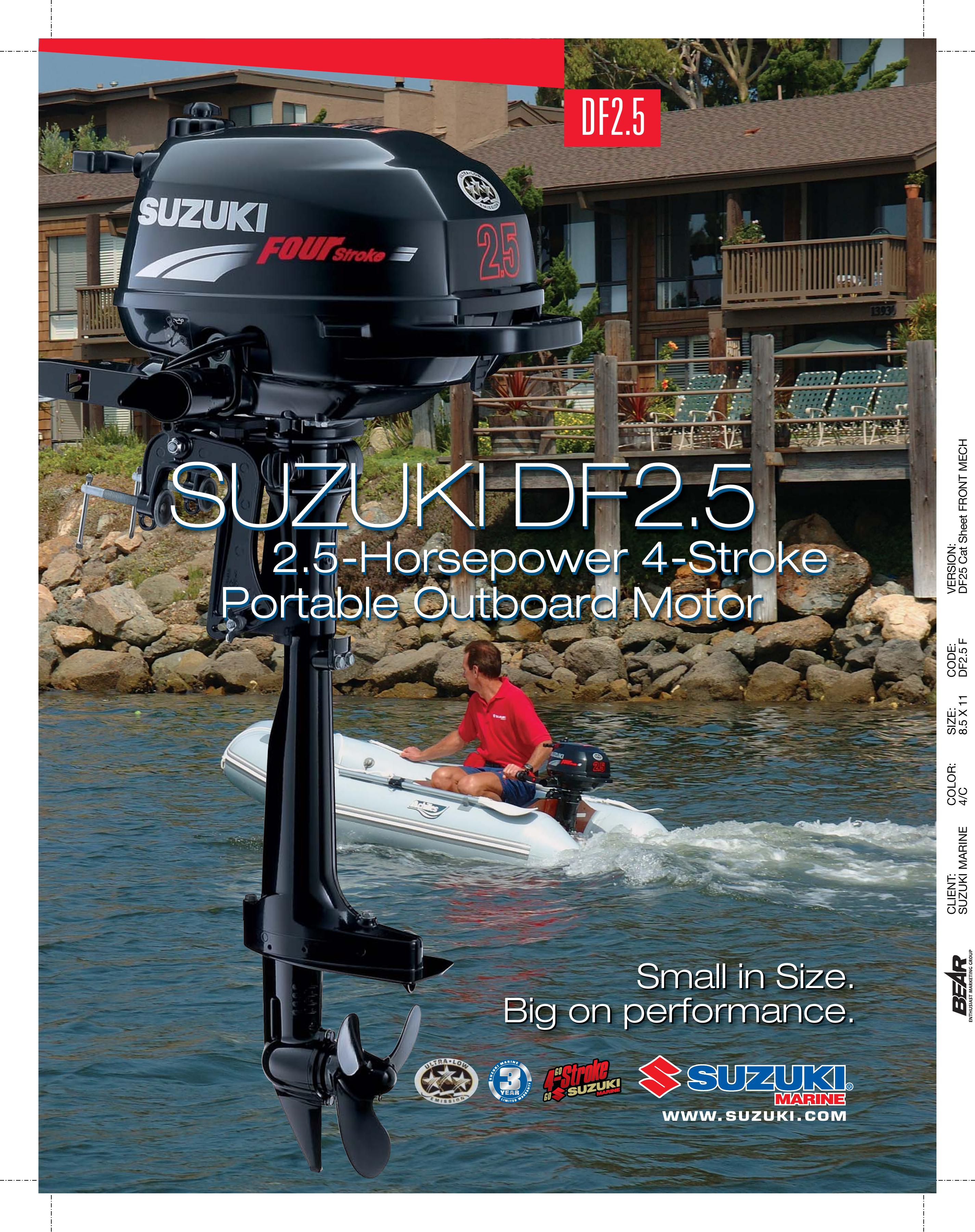 Suzuki DF2.5 Boat User Manual