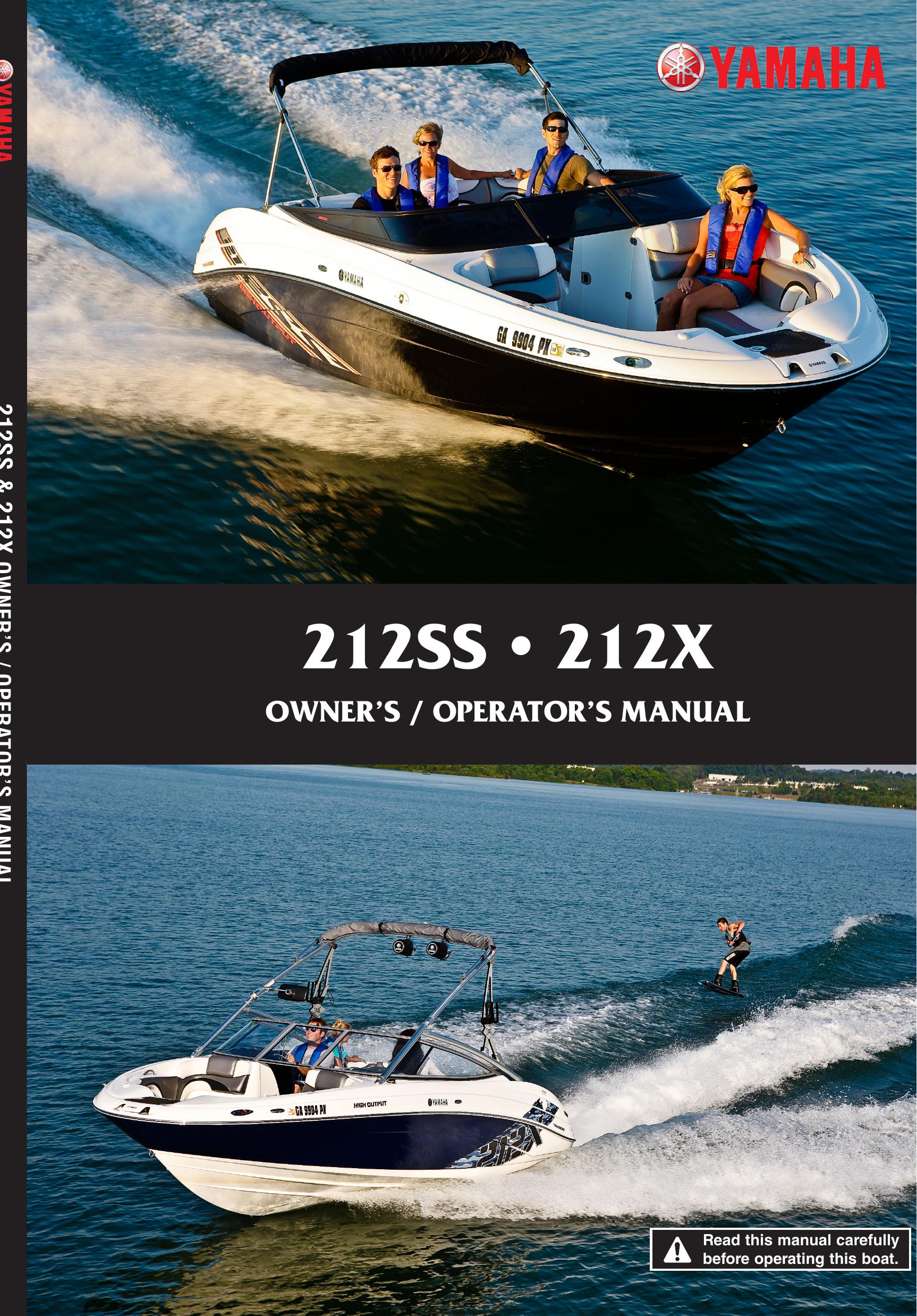 Yamaha 212X Boat User Manual