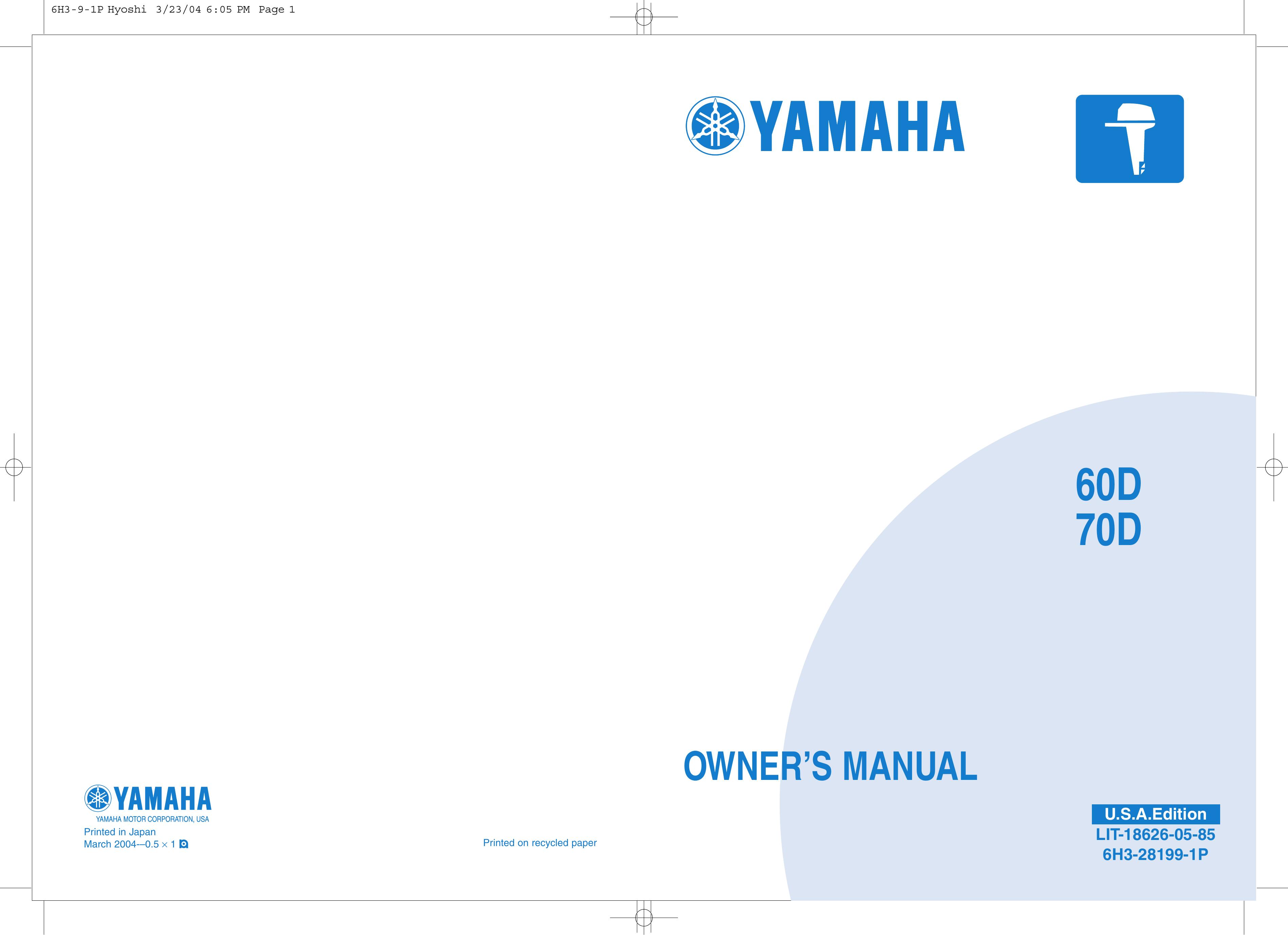 Yamaha 60D Boat User Manual