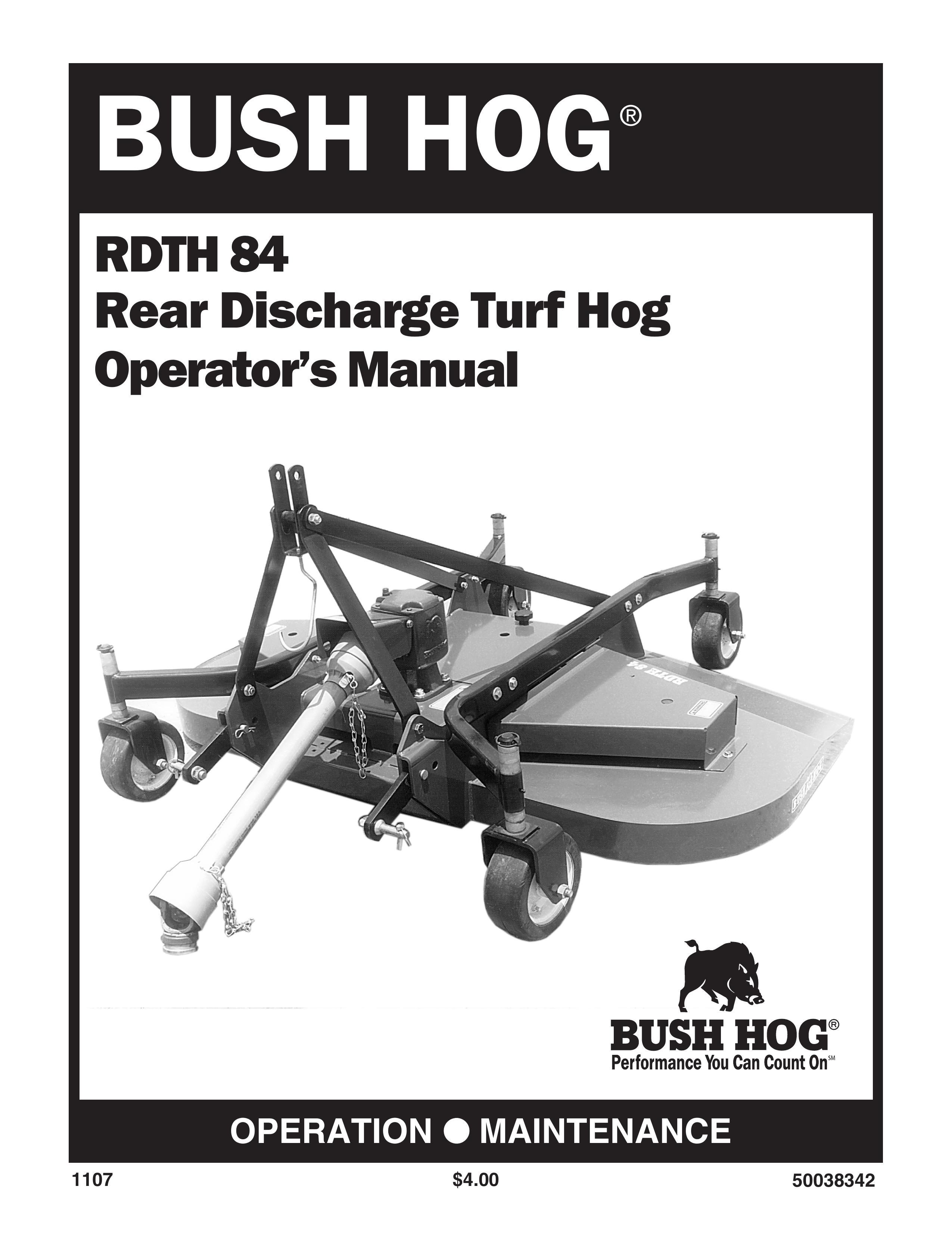 Bush Hog RDTH 84 Fish Finder User Manual