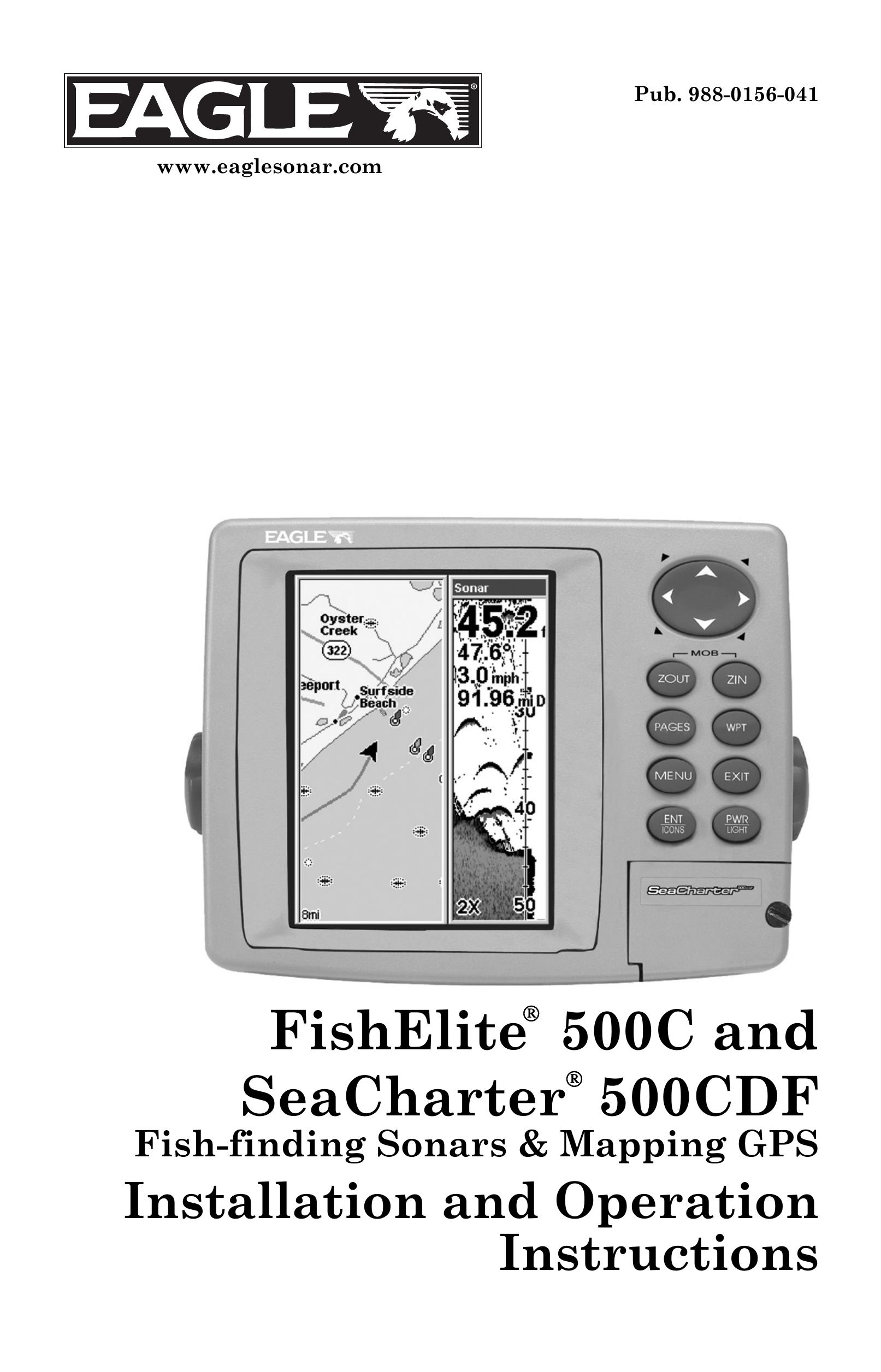 Eagle Electronics 500C, 500CDF Fish Finder User Manual