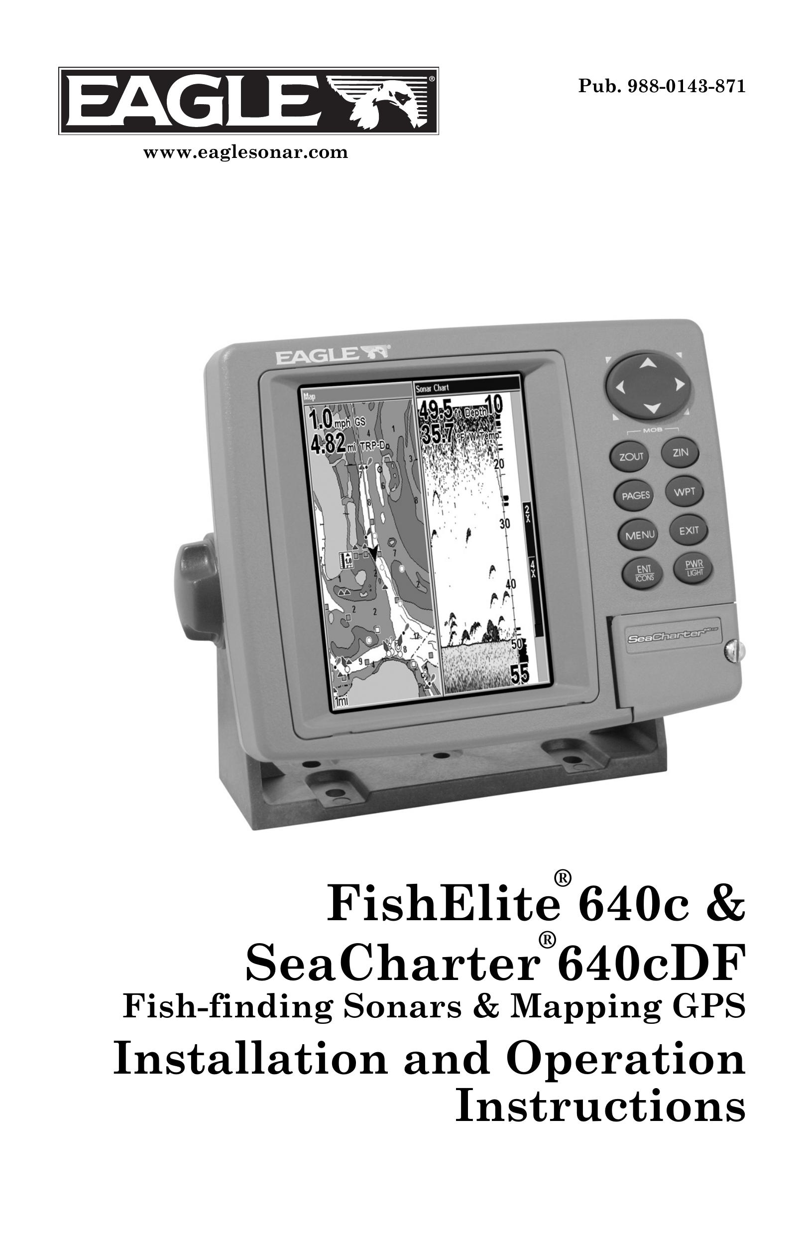 Eagle Electronics 640C, 640cDF Fish Finder User Manual