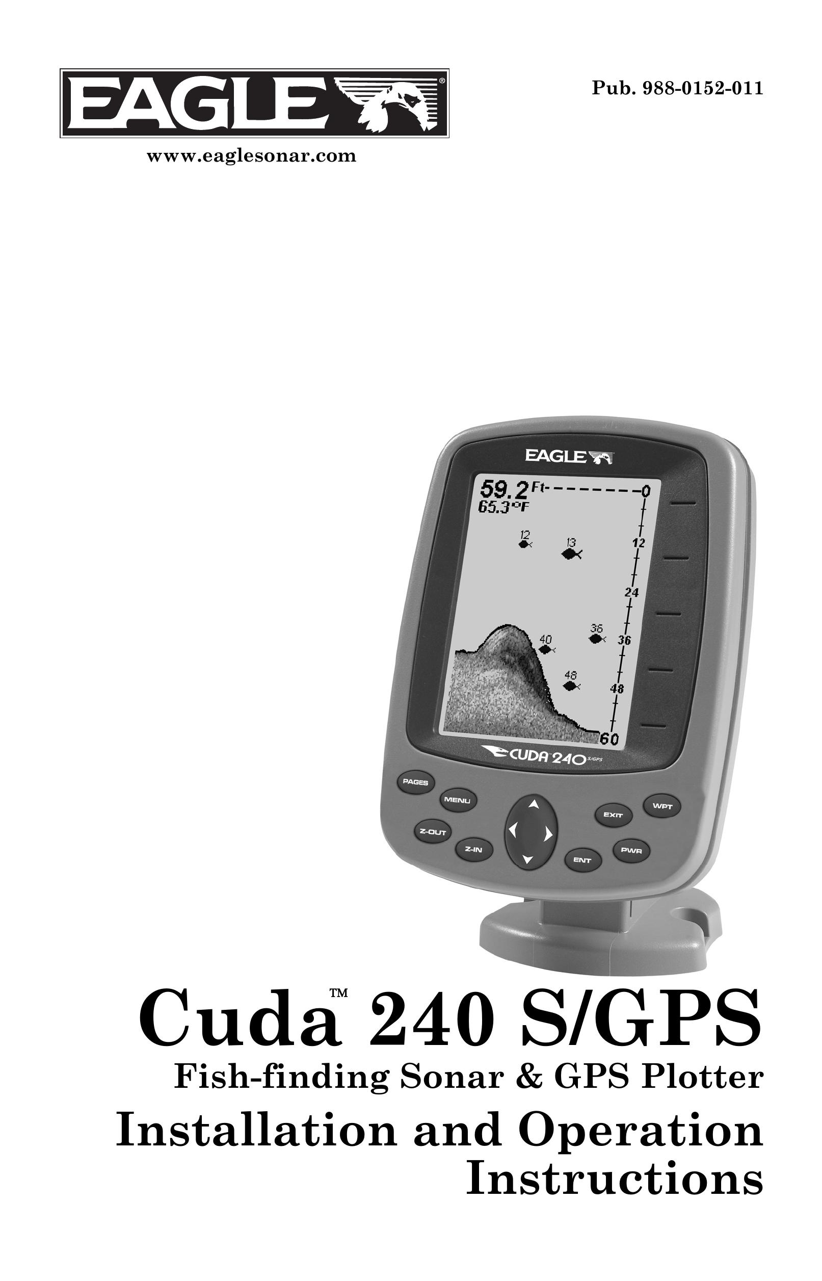 Eagle Electronics Cuda 240 S/GPS Fish Finder User Manual