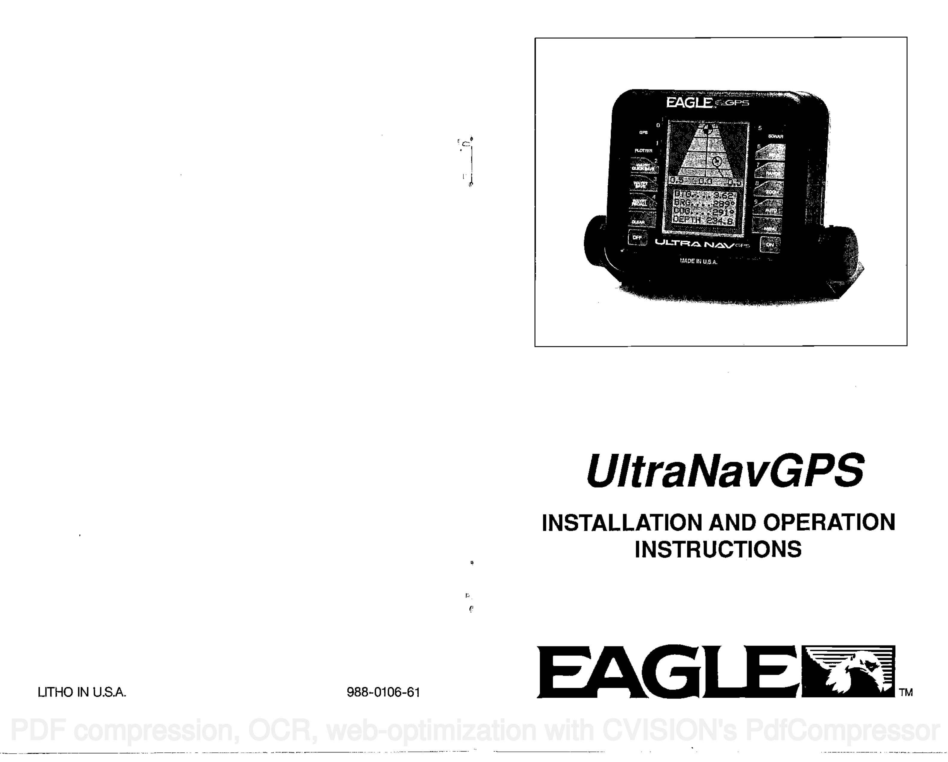 Eagle Electronics UltraNavGPS Fish Finder User Manual