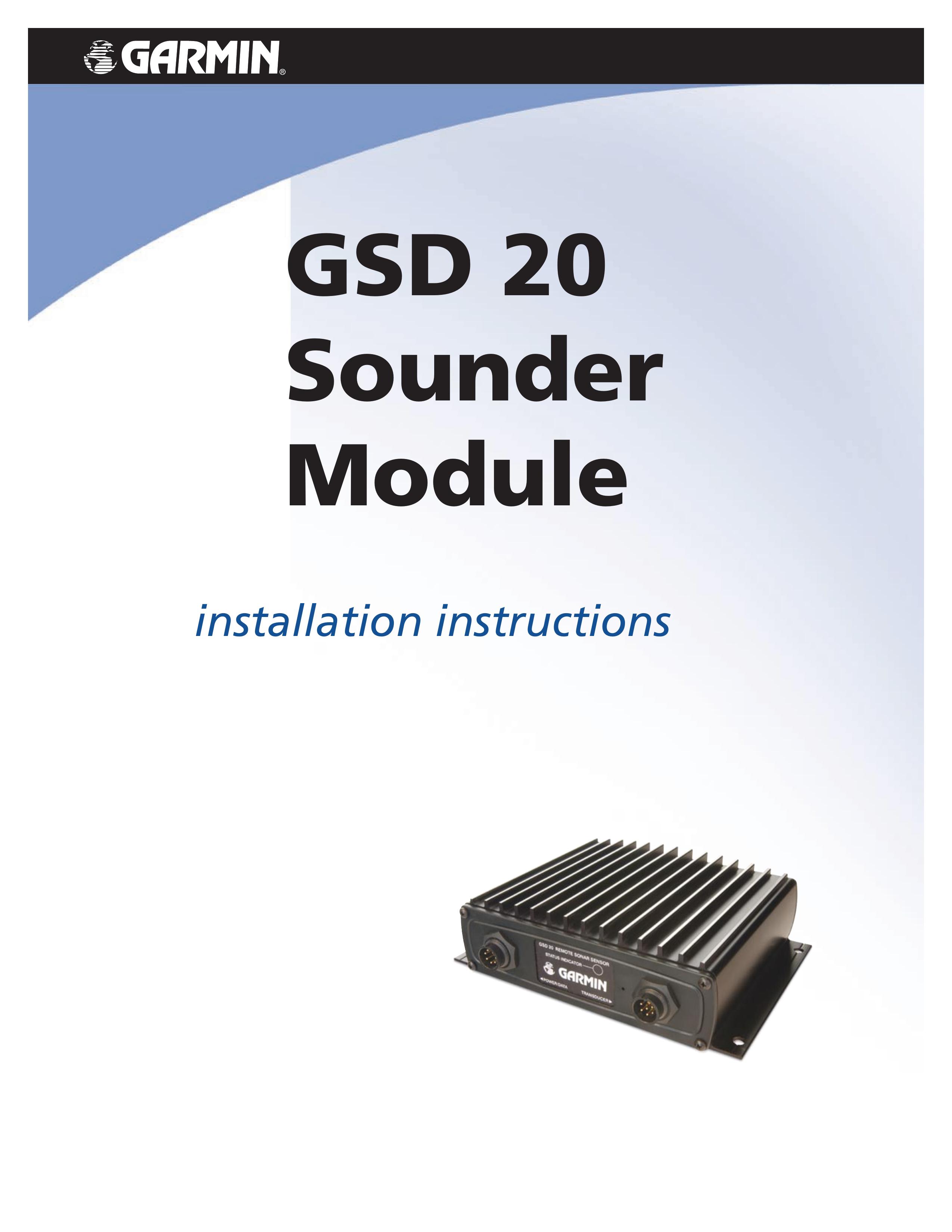 Garmin GSD-20 Fish Finder User Manual