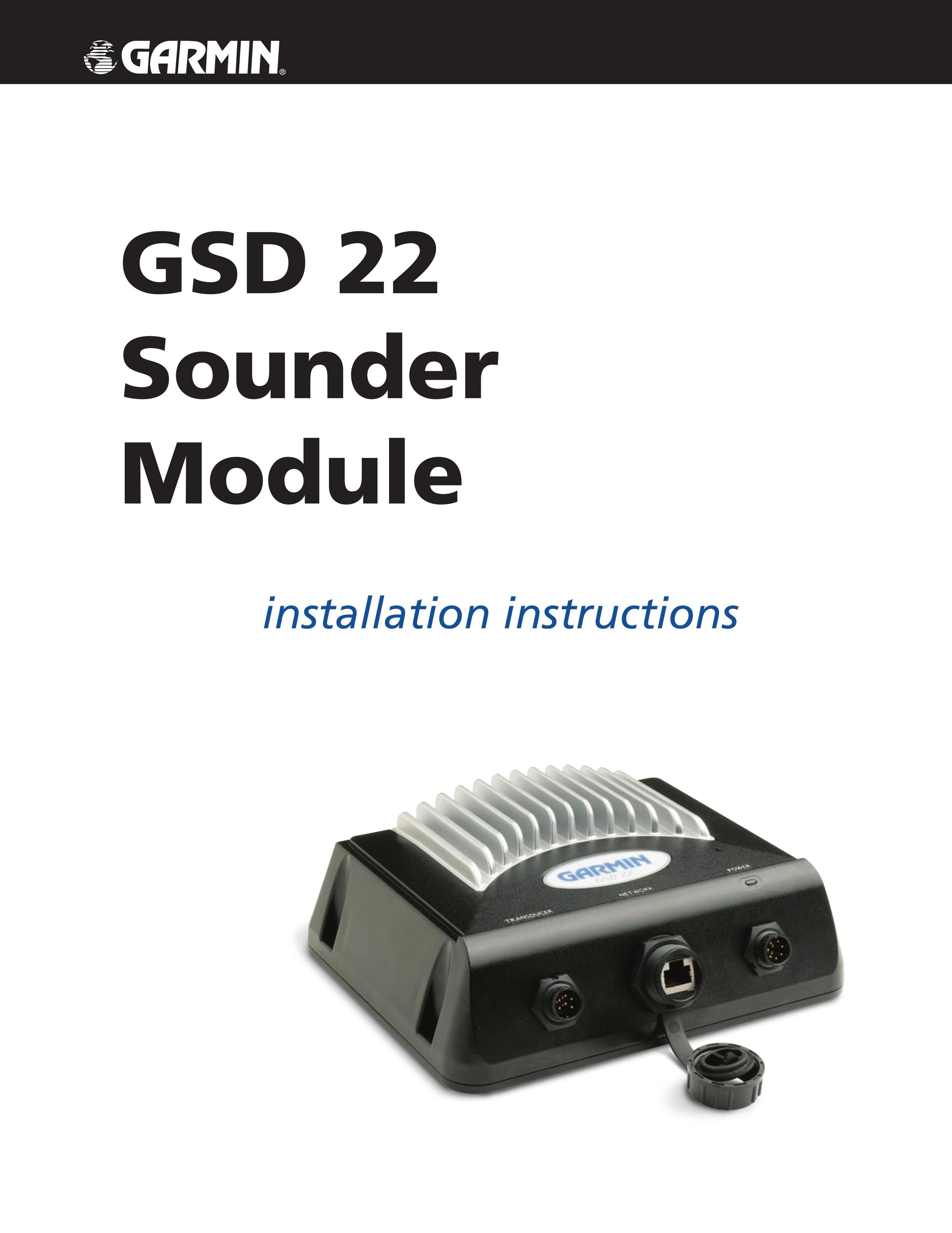 Garmin GSD22 Fish Finder User Manual