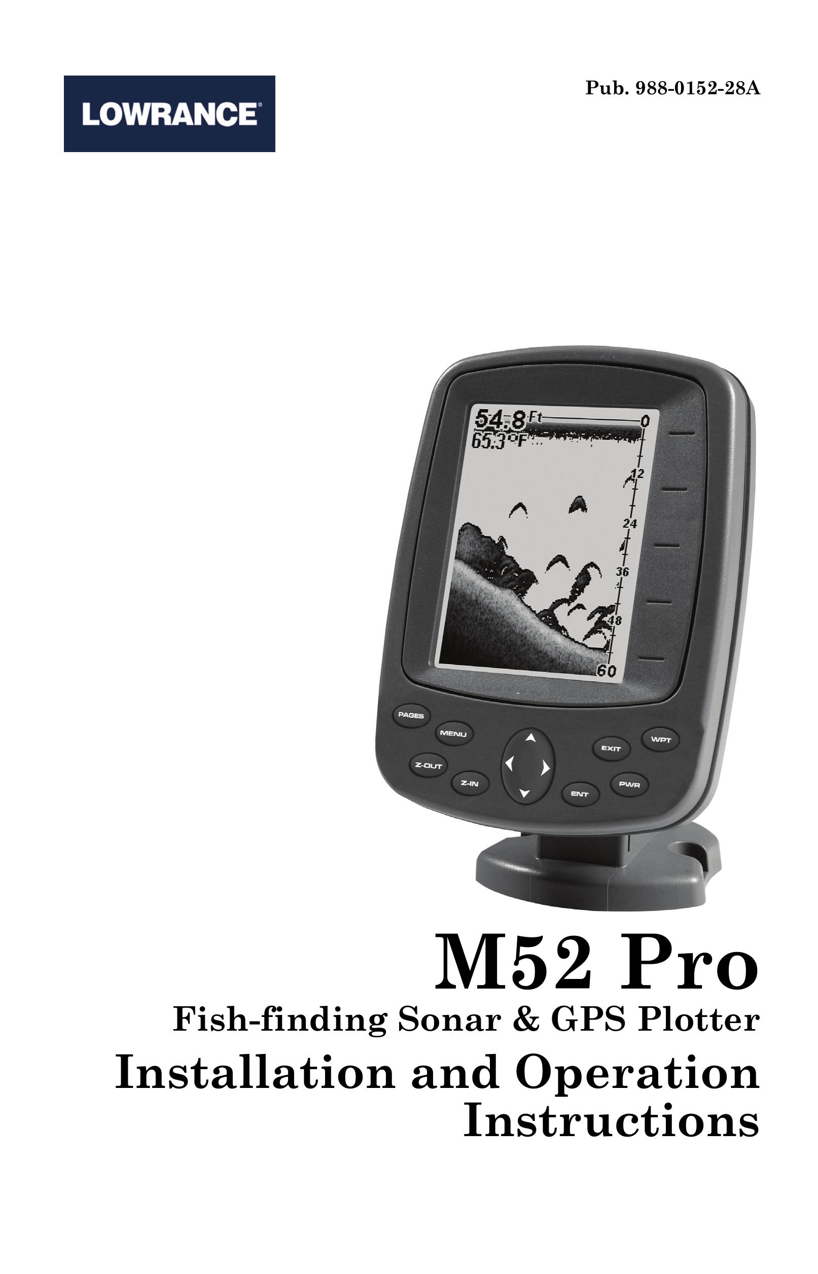Lowrance electronic Fish Finder Fish Finder User Manual
