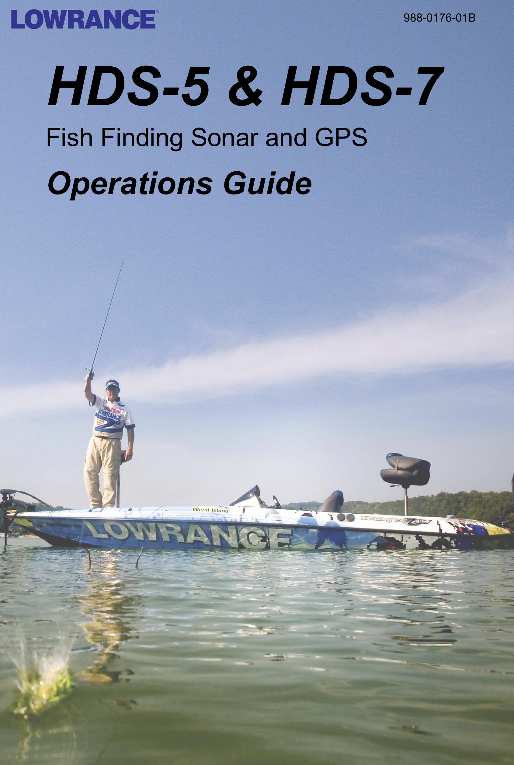 Lowrance electronic HDS-5 Fish Finder User Manual