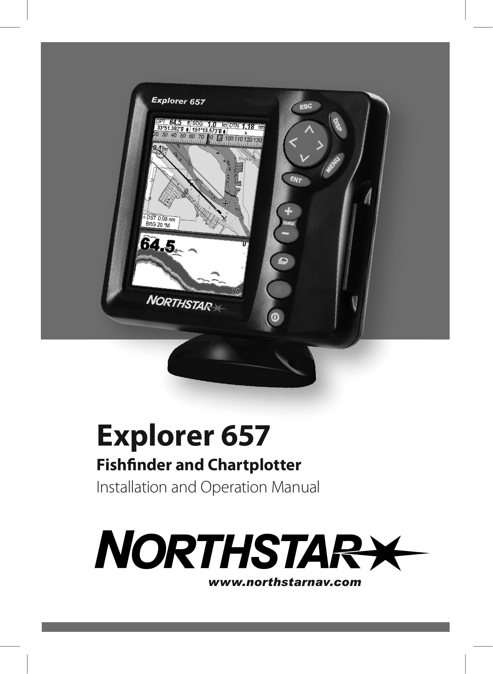 NorthStar Navigation EXPLORER 657 Fish Finder User Manual