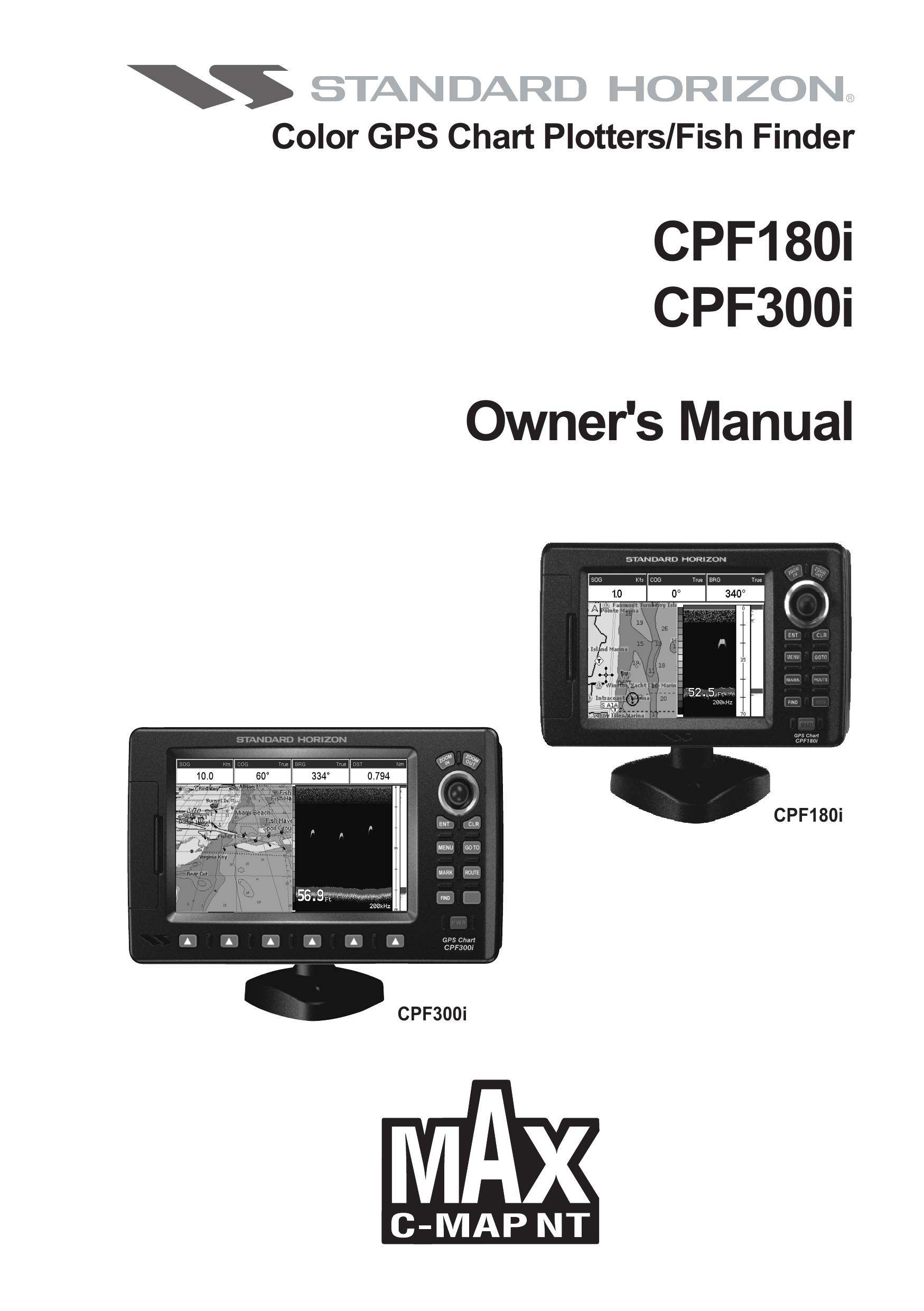Standard Horizon CPF180I Fish Finder User Manual