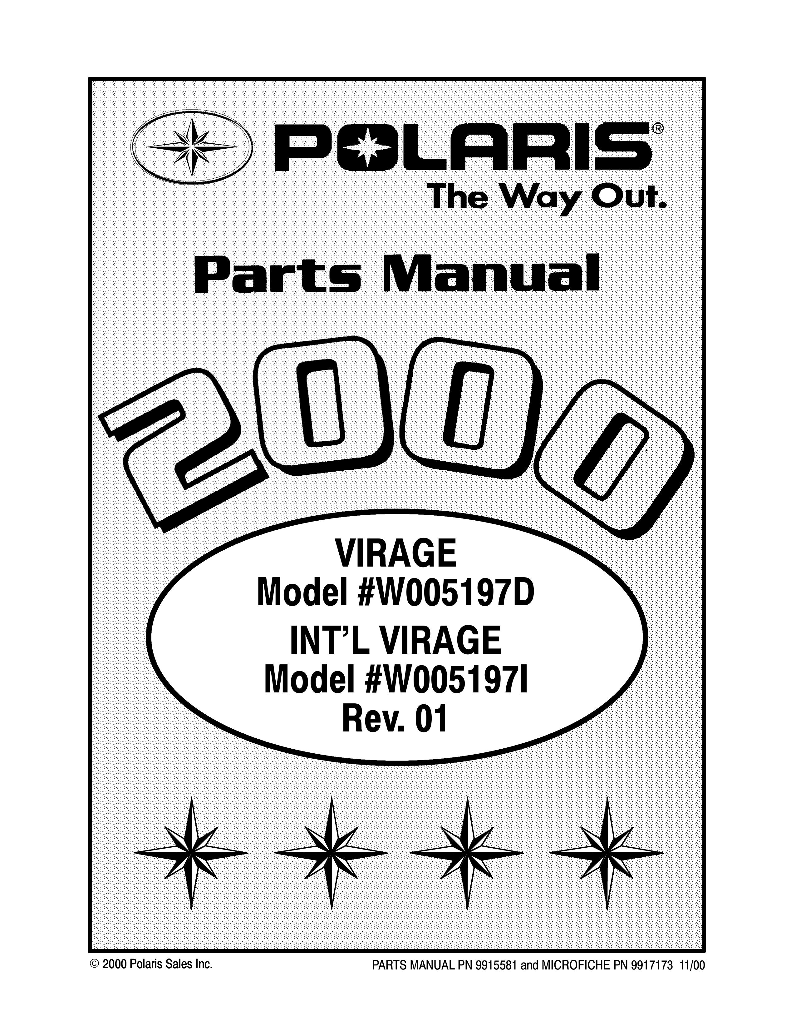 Polaris W005197I Jet Ski User Manual