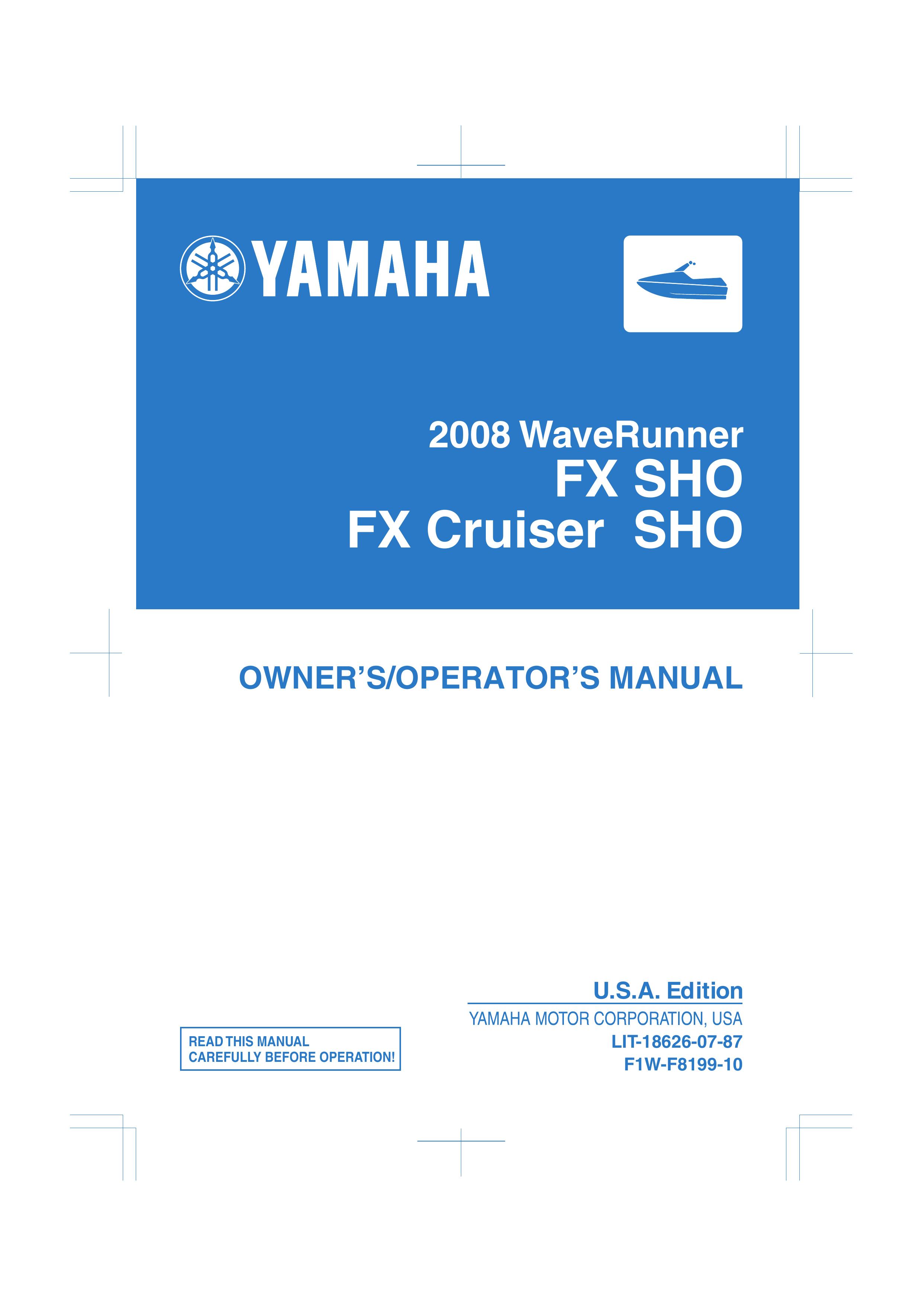 Yamaha F1W-F8199-10 Jet Ski User Manual