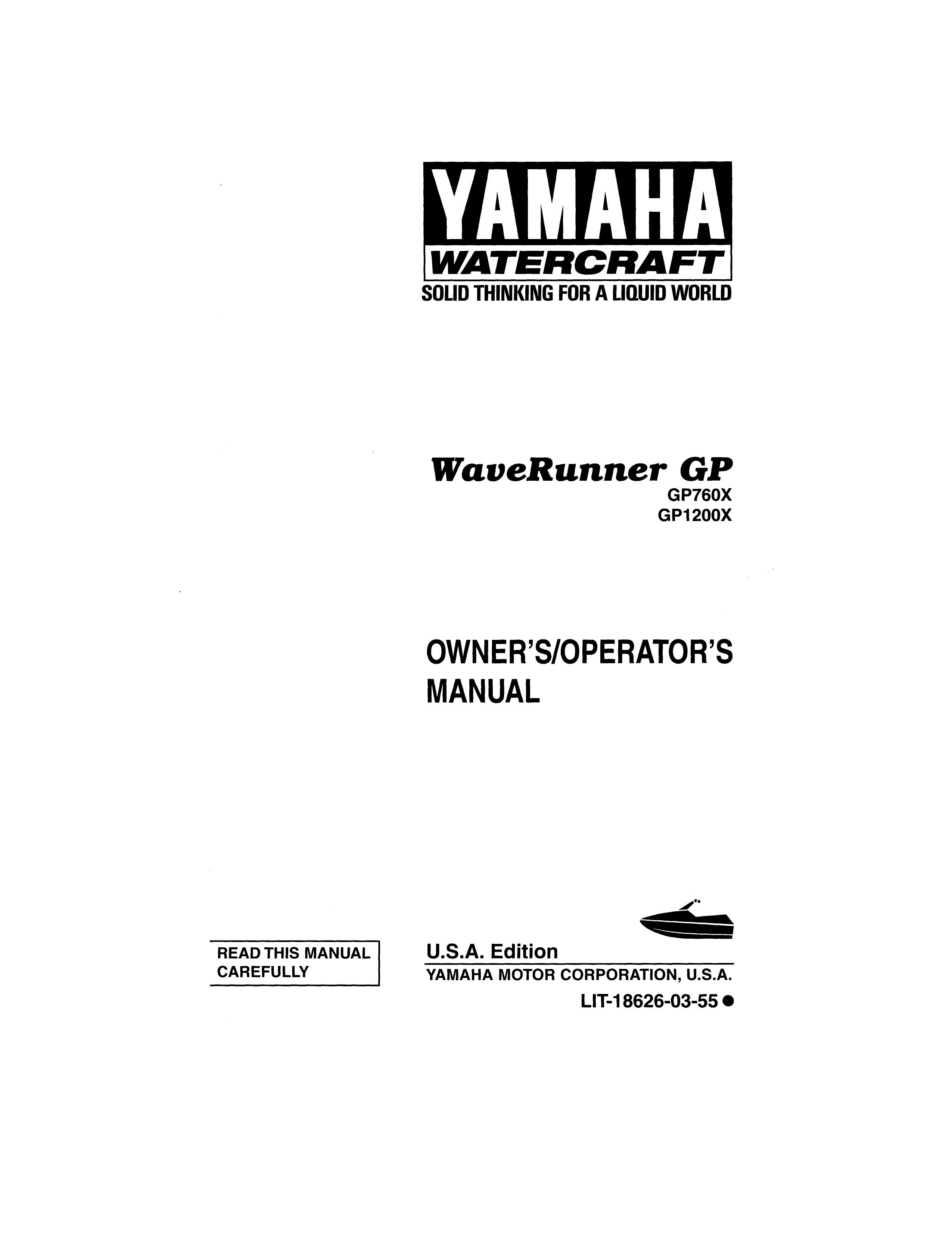 Yamaha GP760X Jet Ski User Manual