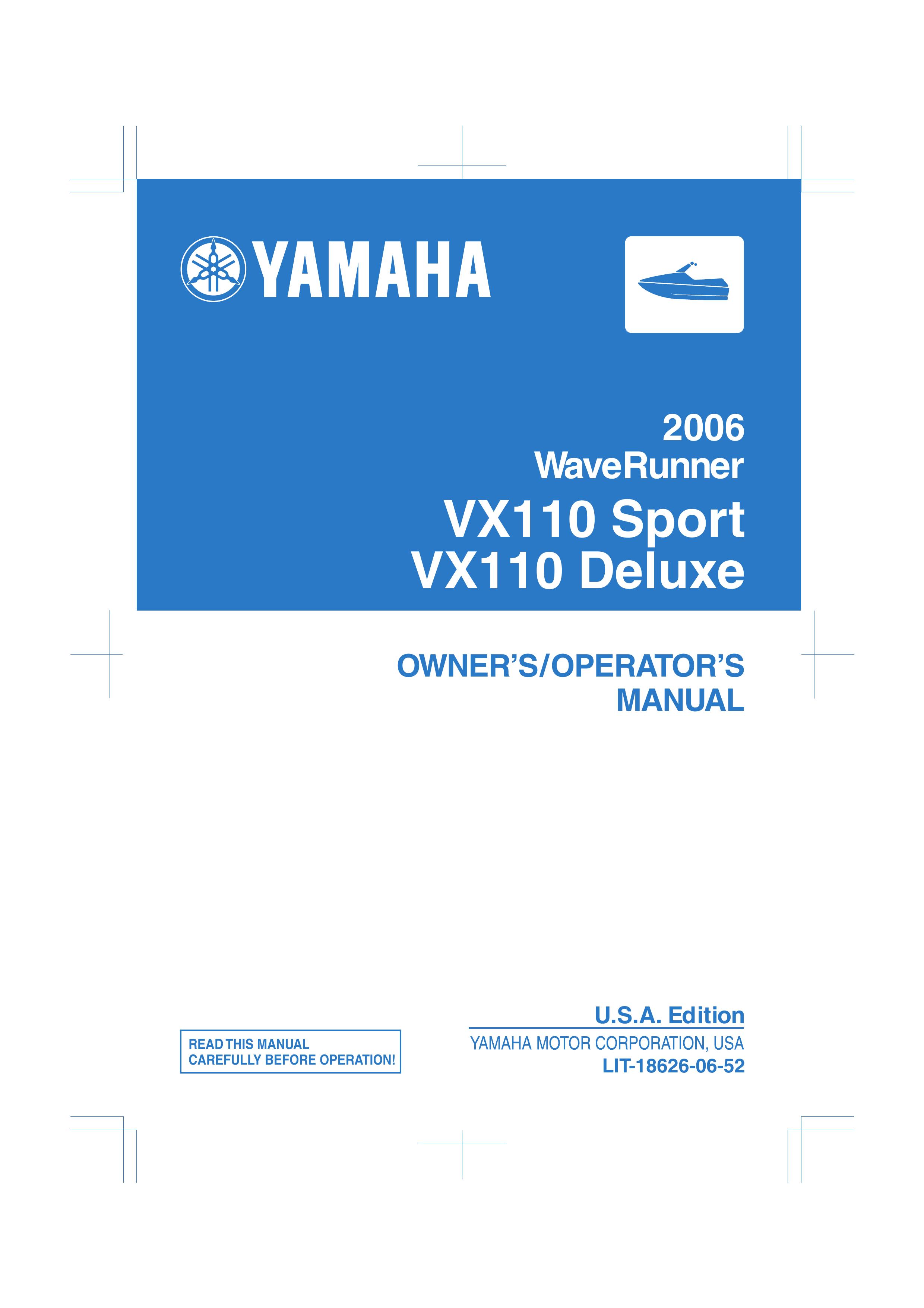 Yamaha VX110 Jet Ski User Manual