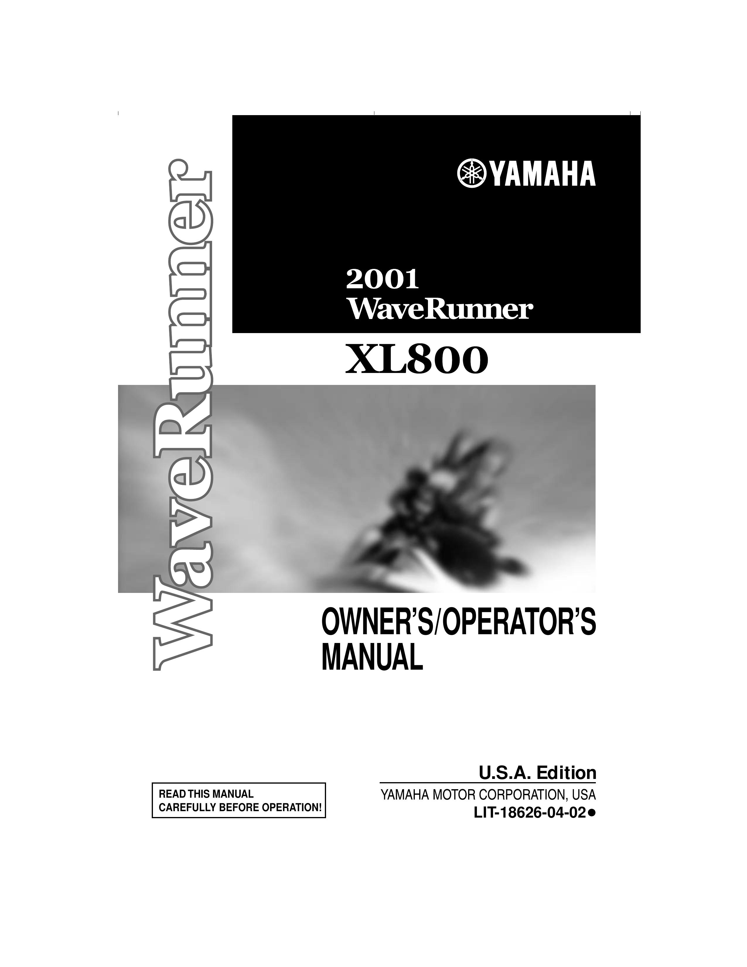 Yamaha XL800 Jet Ski User Manual