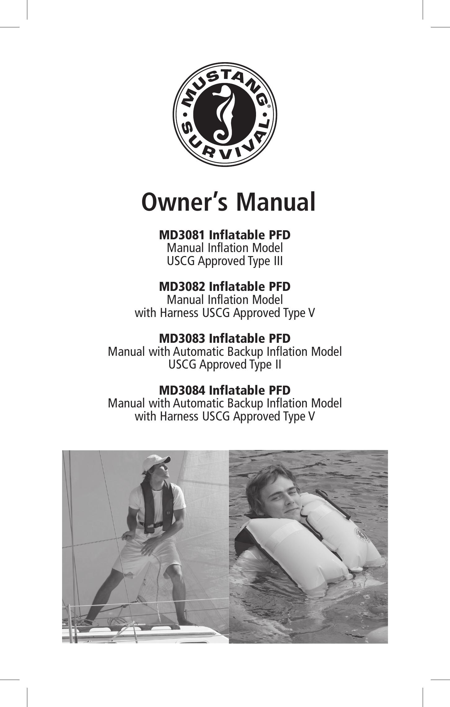 Mustang Survival MD3081 Life Jacket User Manual