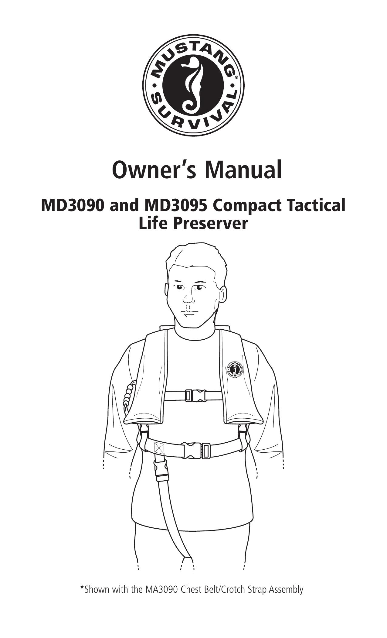 Mustang Survival MD3090 Life Jacket User Manual