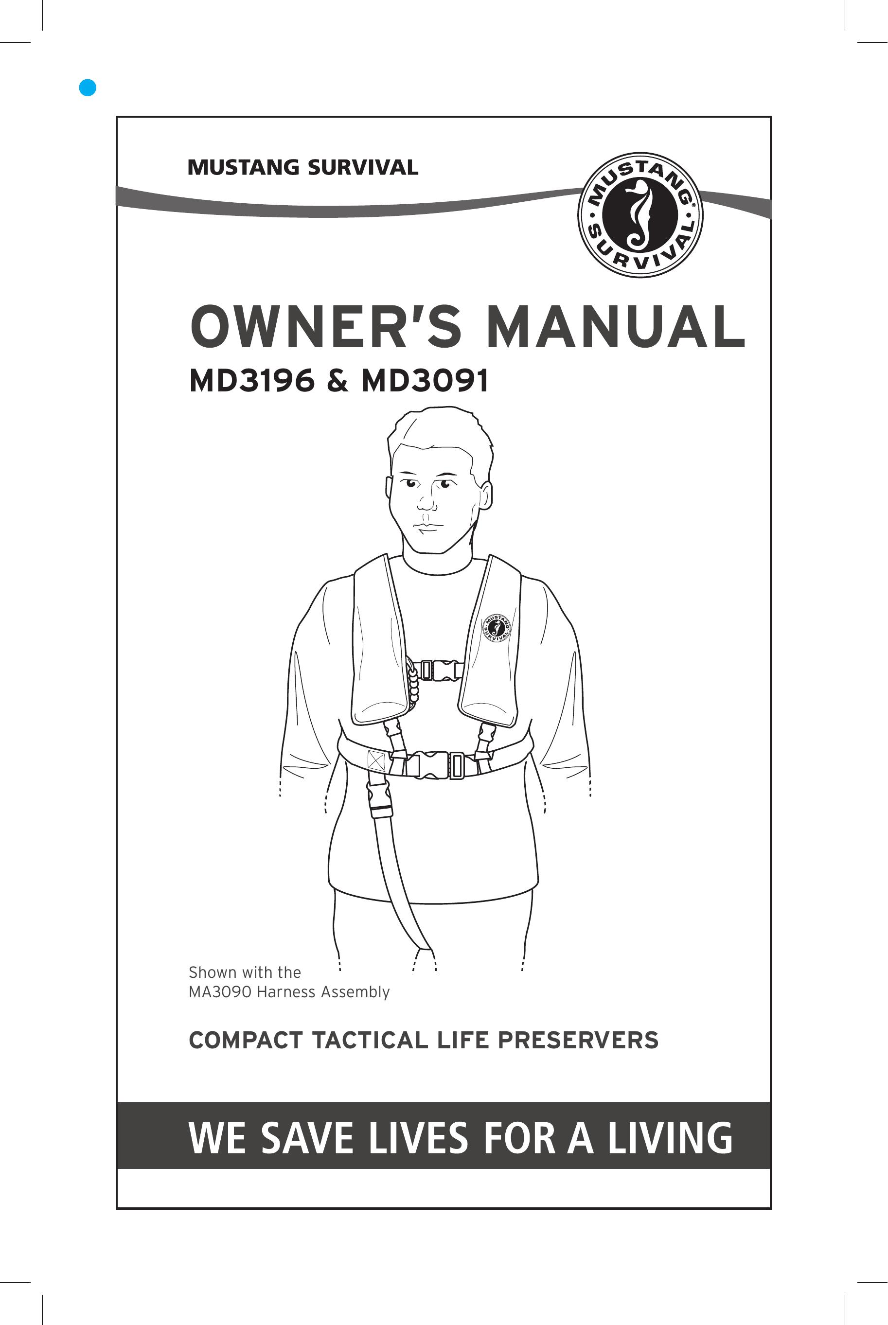 Mustang Survival MD3196 Life Jacket User Manual