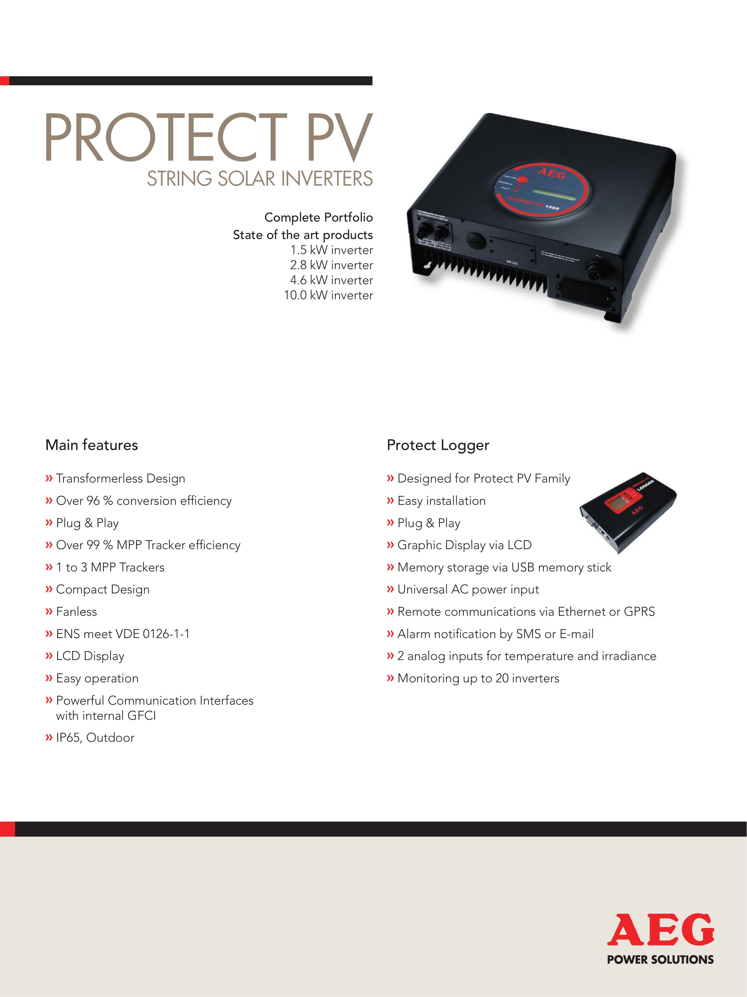 AEG Protect PV 2800 Marine Battery User Manual