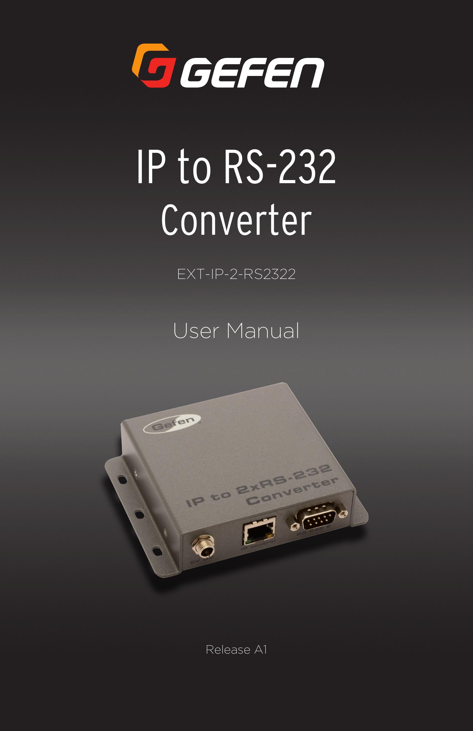Gefen EXT-IP-2-RS2322 Marine Battery User Manual