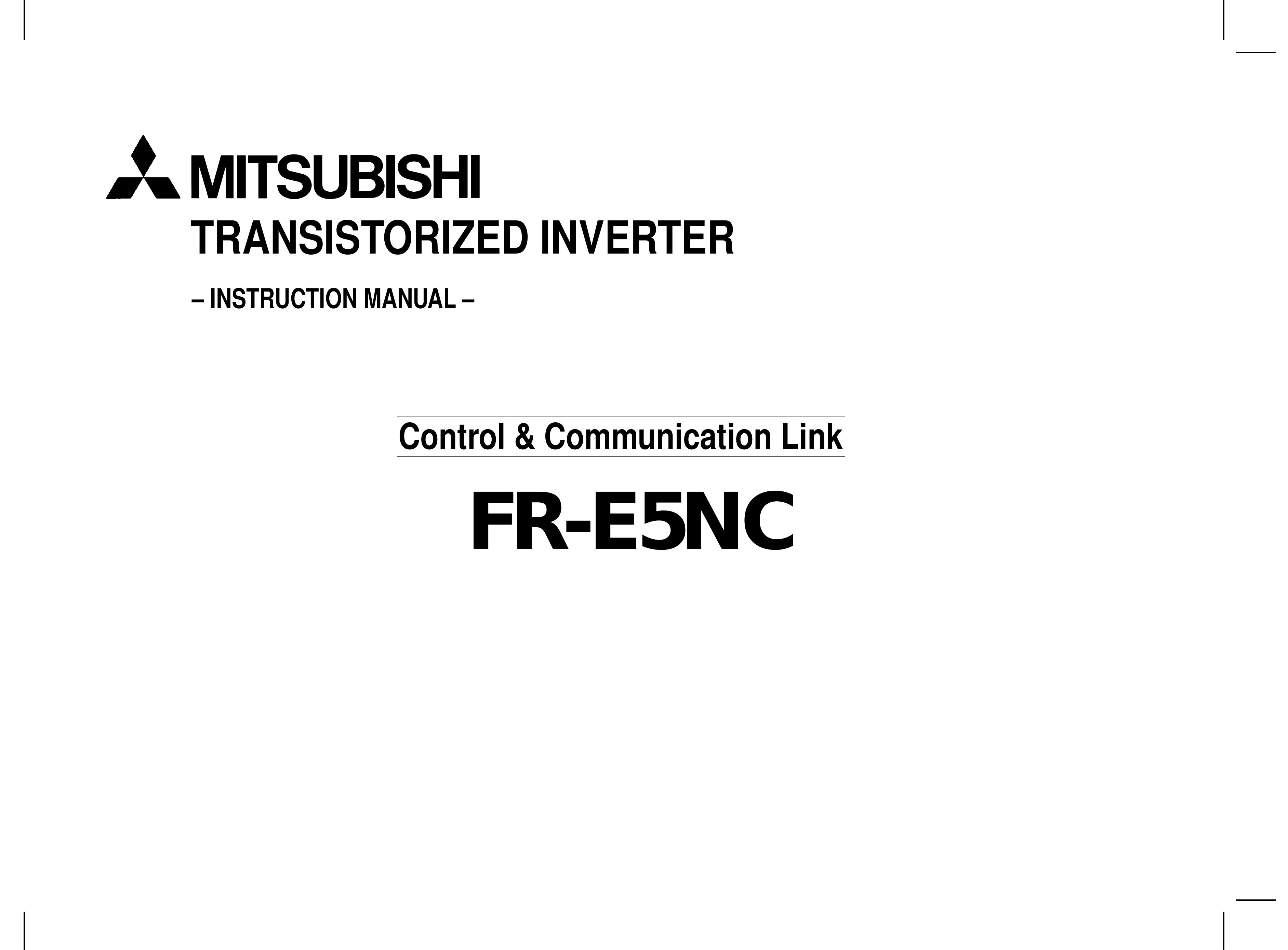 Mitsubishi Electronics FR-E5NC Marine Battery User Manual