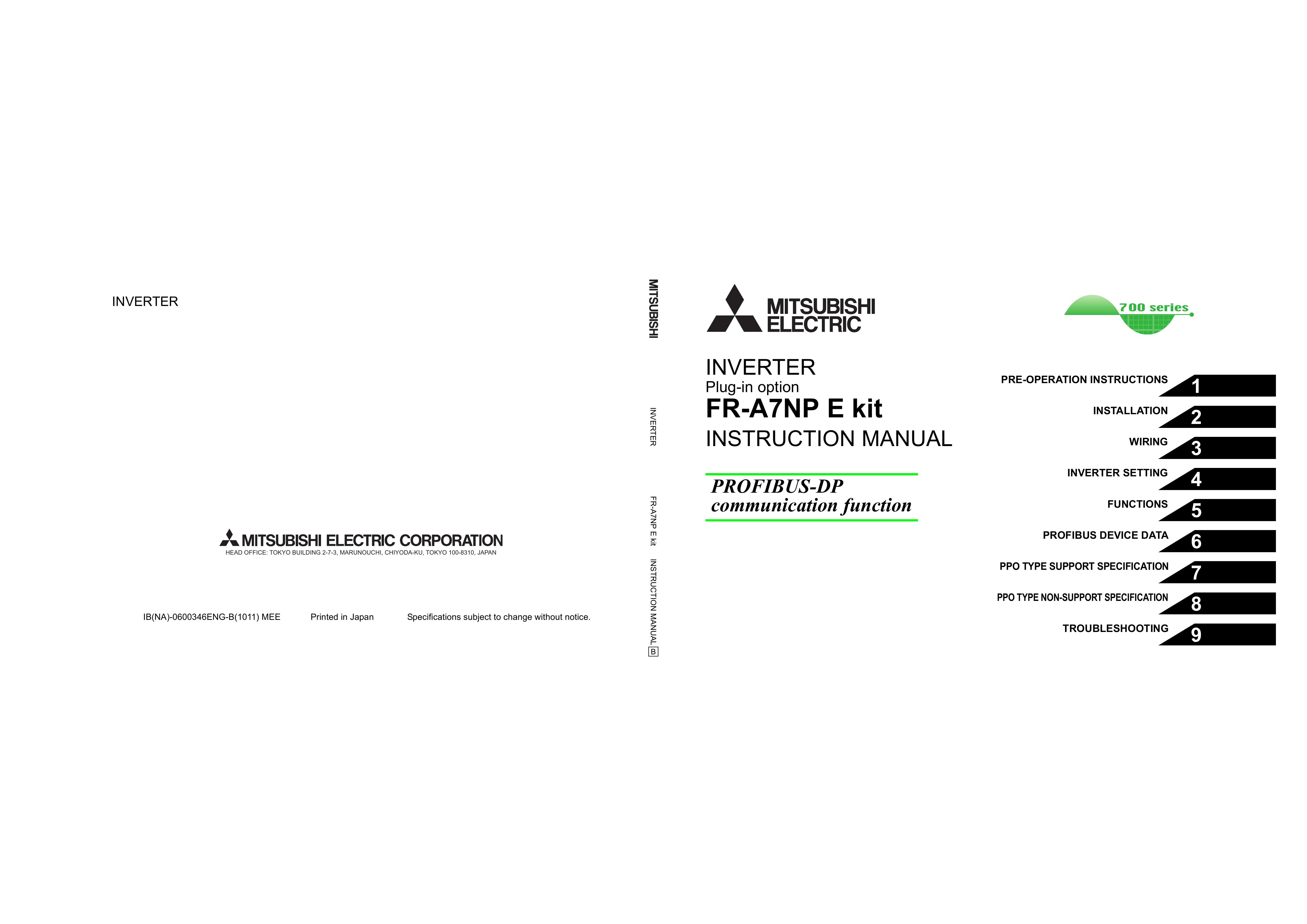 Mitsumi electronic fr-a7np e Marine Battery User Manual