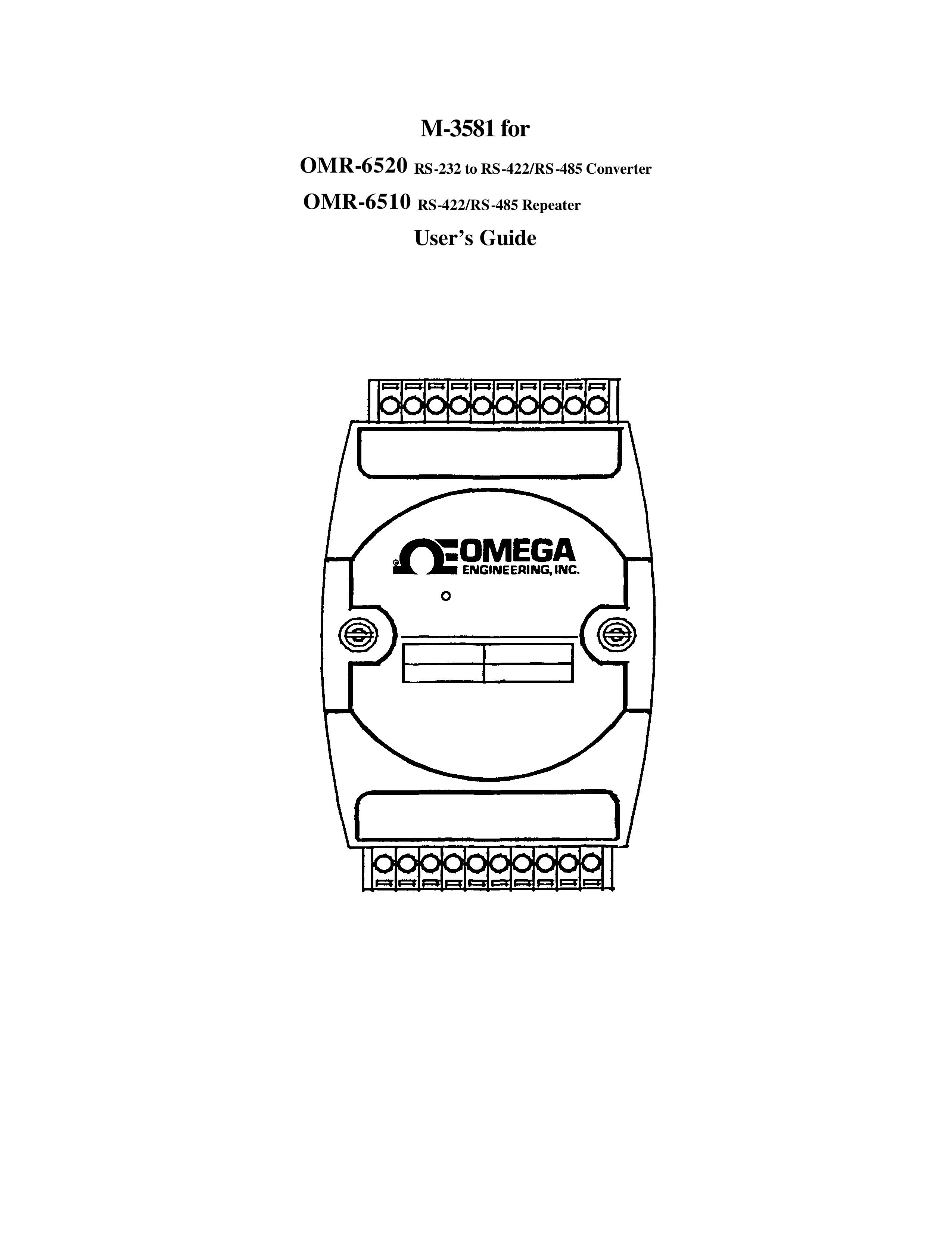 Omega Engineering OMR-6520 Marine Battery User Manual