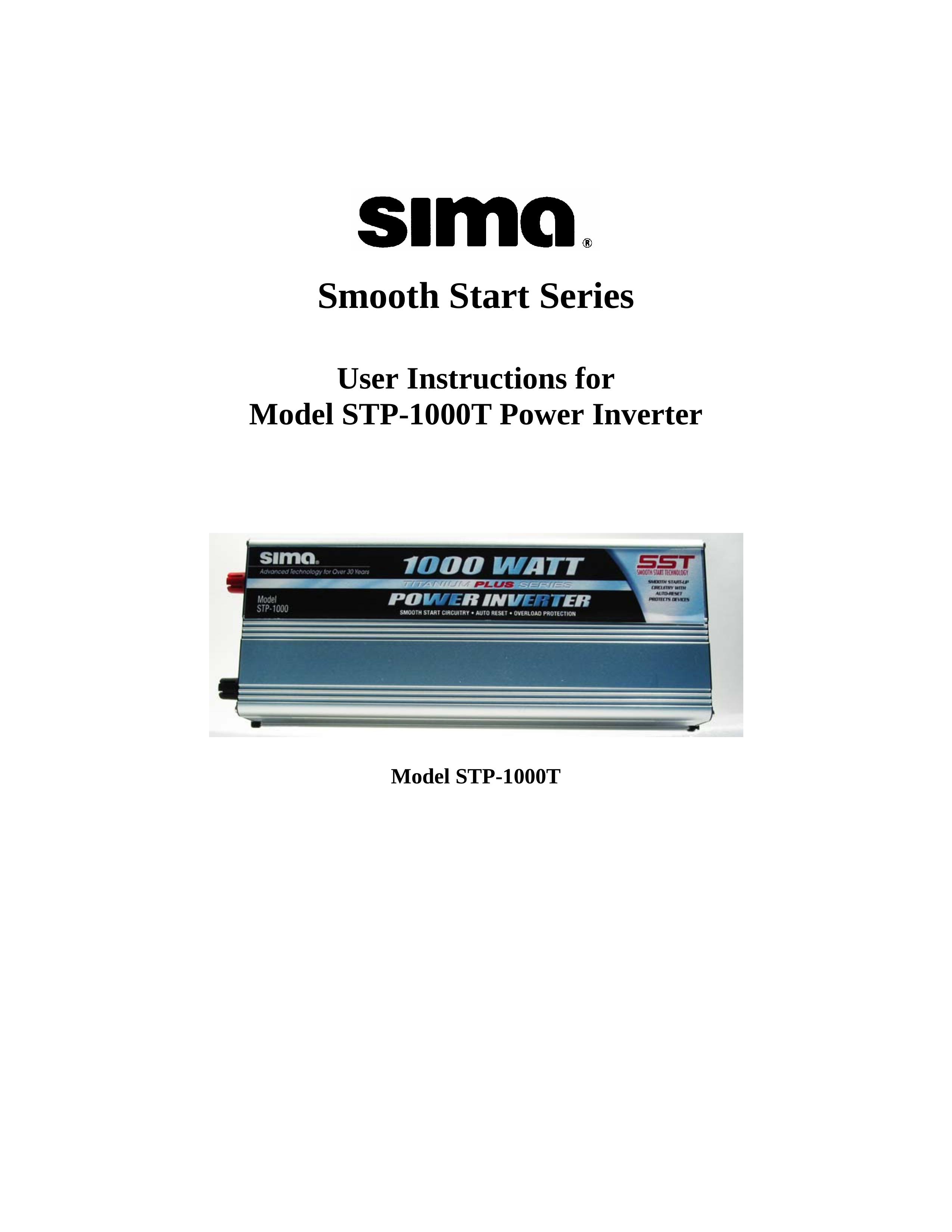 Sima Products STP-1000T Marine Battery User Manual