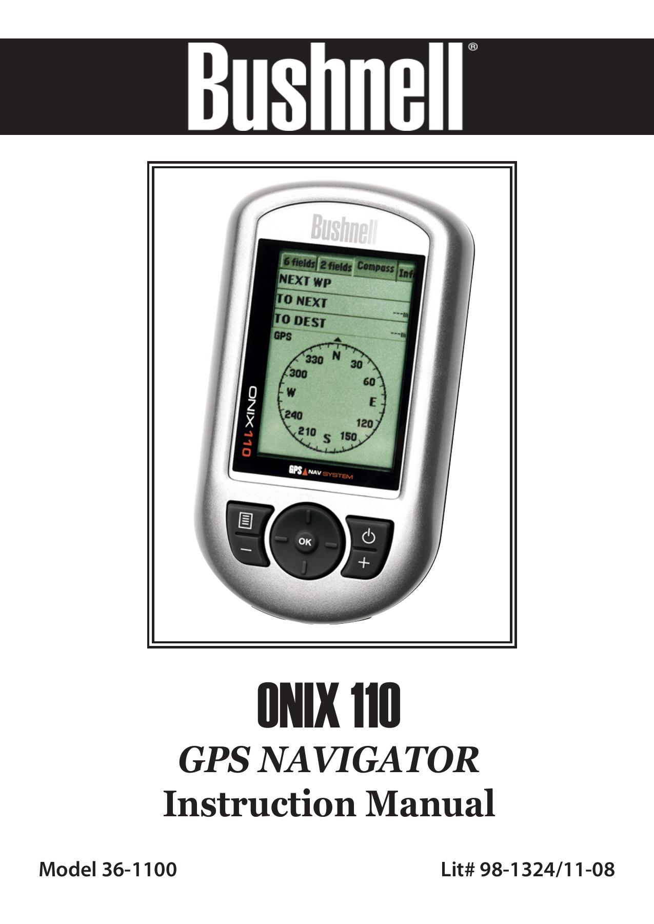 Bushnell 36-1100 Marine GPS System User Manual