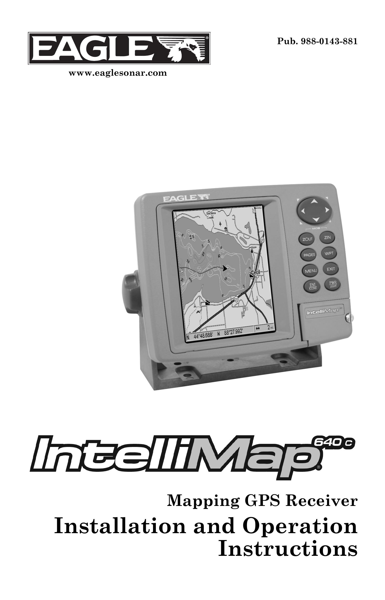 Eagle Electronics Mapping GPS Receiver Marine GPS System User Manual