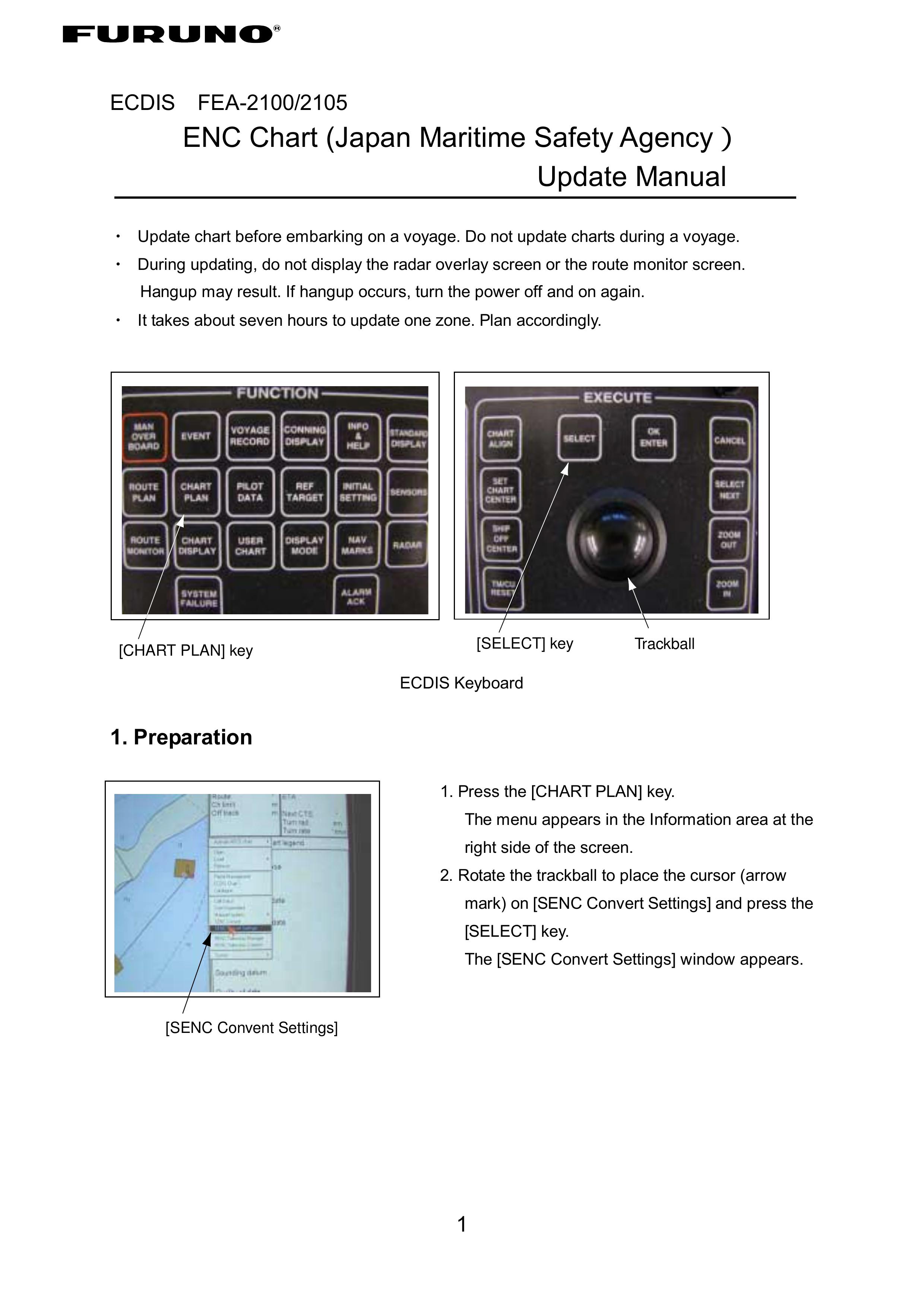 Furuno FEA-2100 Marine GPS System User Manual