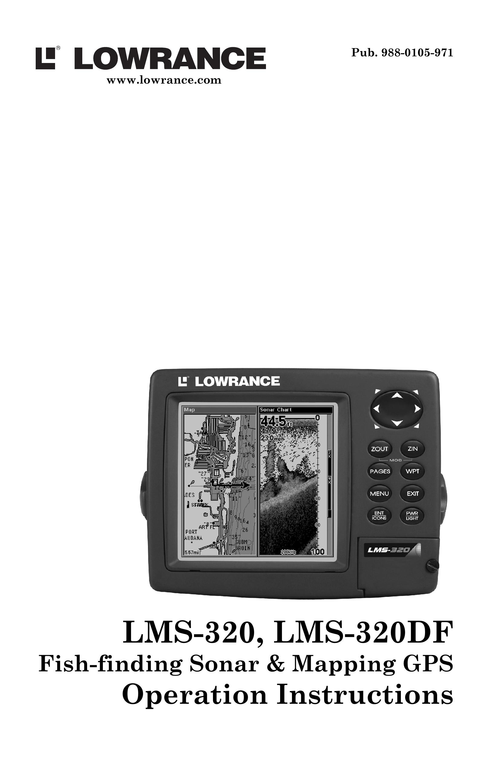 Lowrance electronic LMS-320DF Marine GPS System User Manual