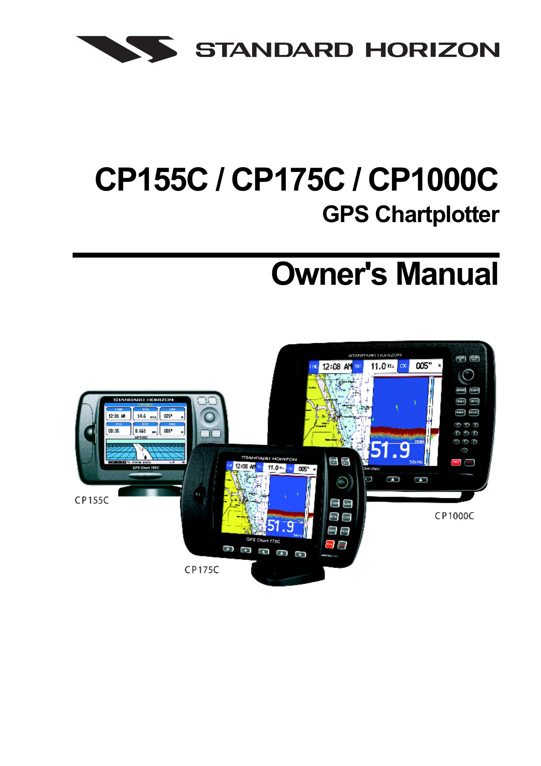 Standard Horizon CP155C Marine GPS System User Manual