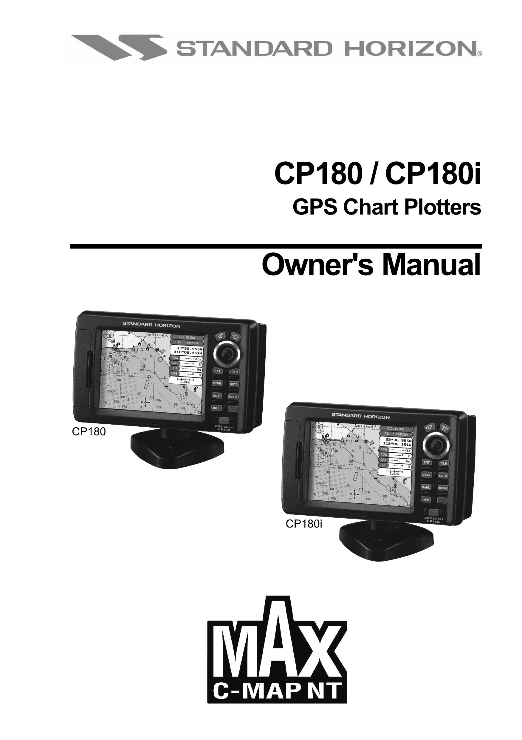 Standard Horizon CP180 Marine GPS System User Manual