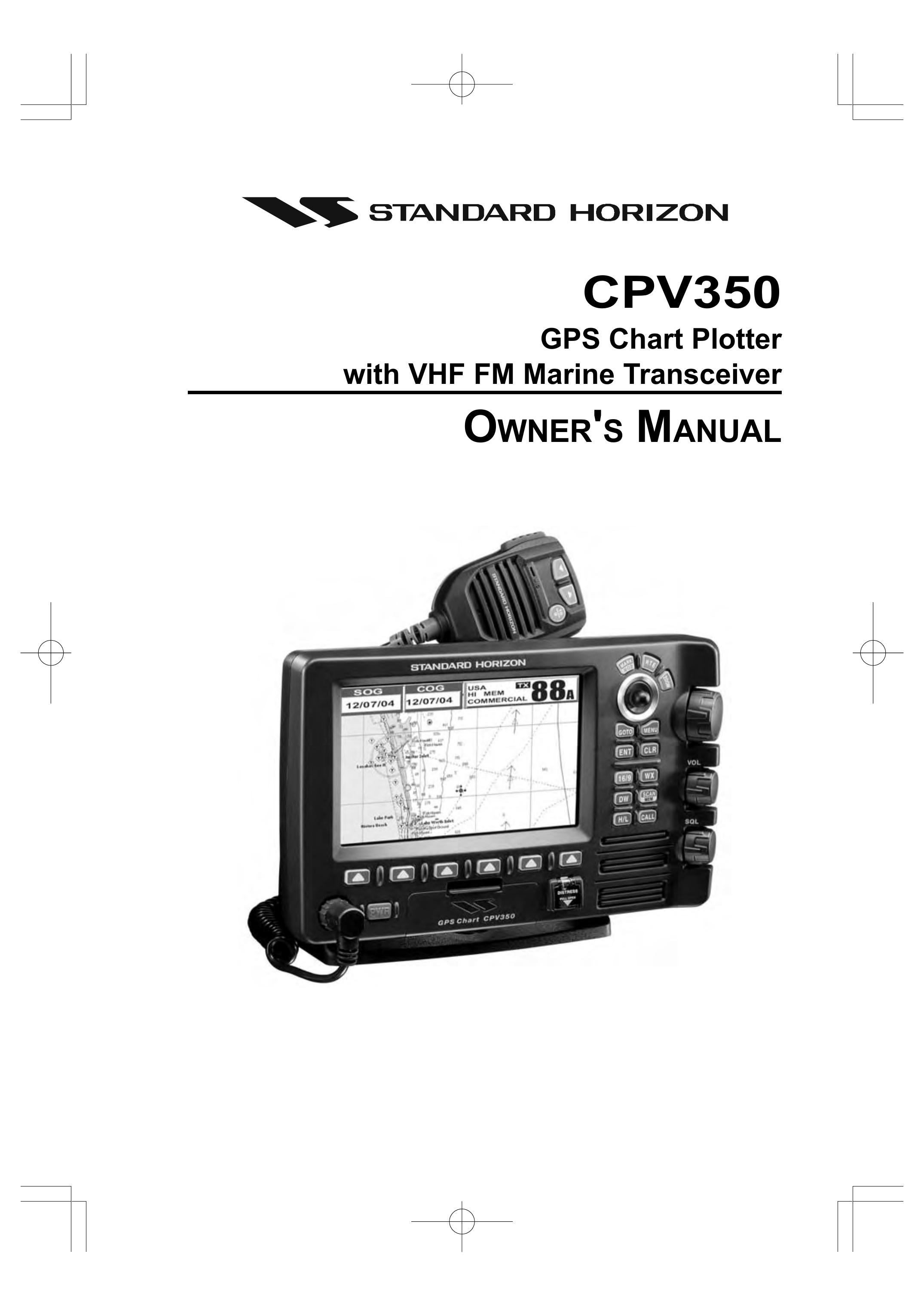 Standard Horizon CPV350 Marine GPS System User Manual