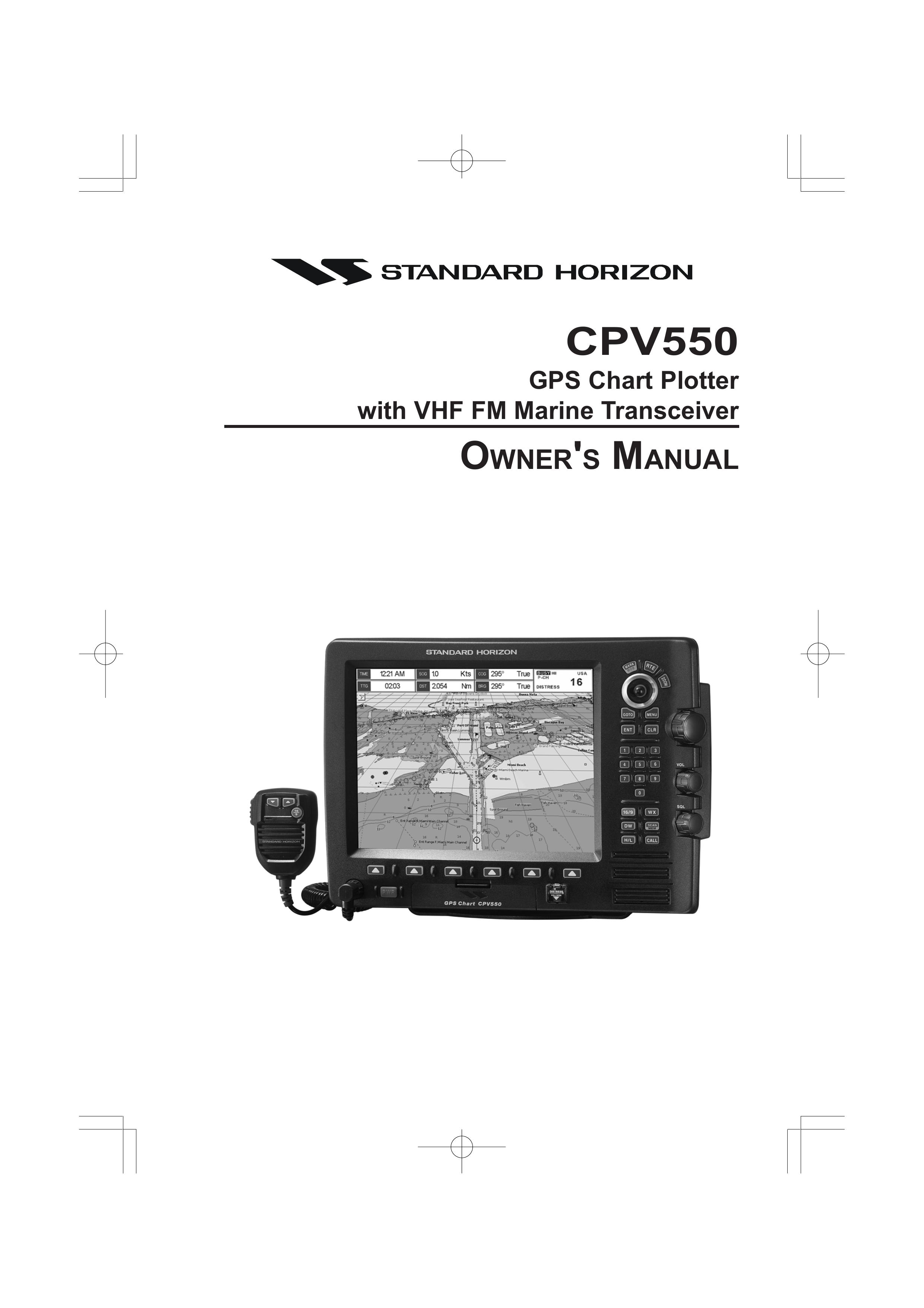 Standard Horizon CPV550 Marine GPS System User Manual