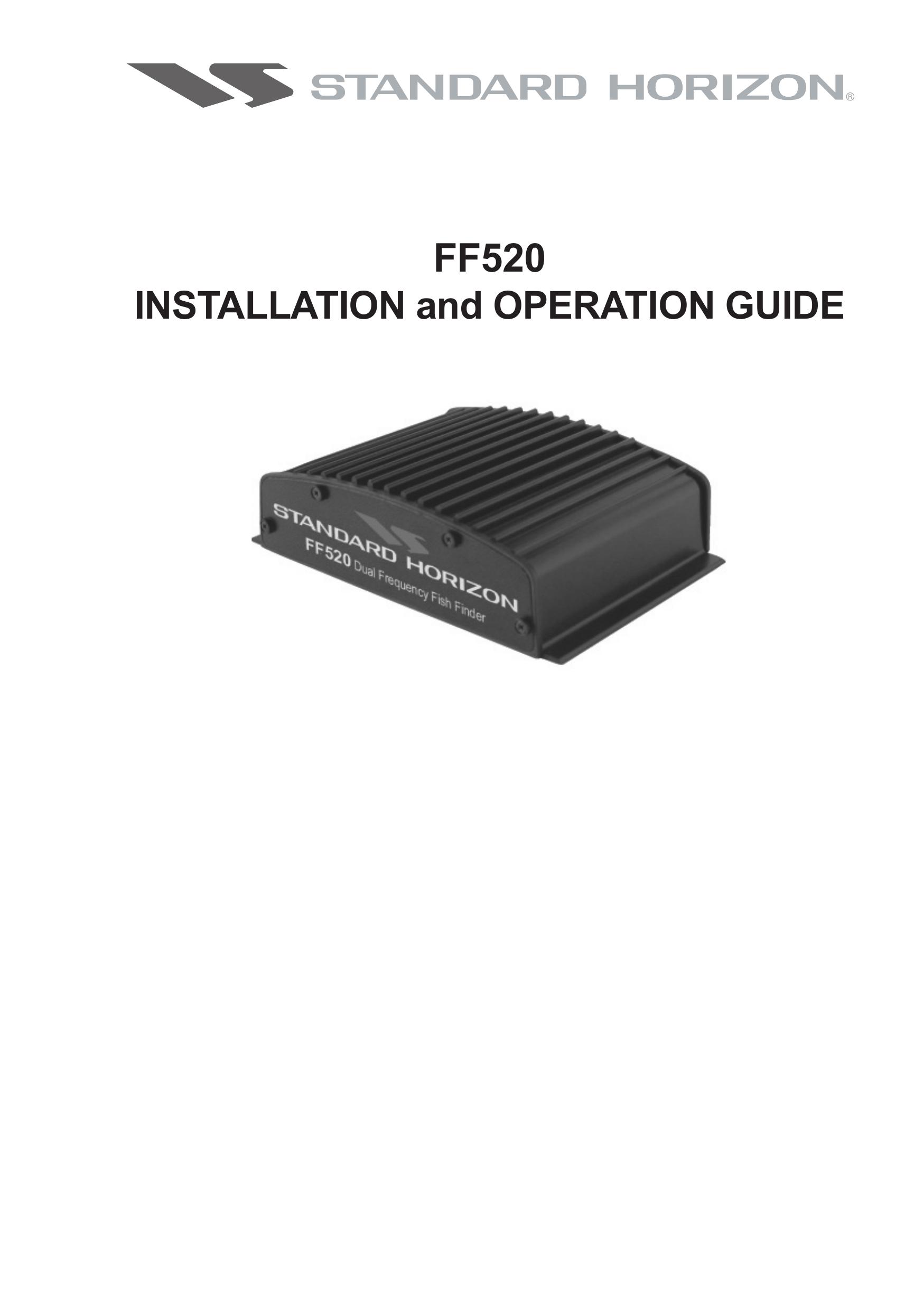 Standard Horizon FF520 Marine GPS System User Manual