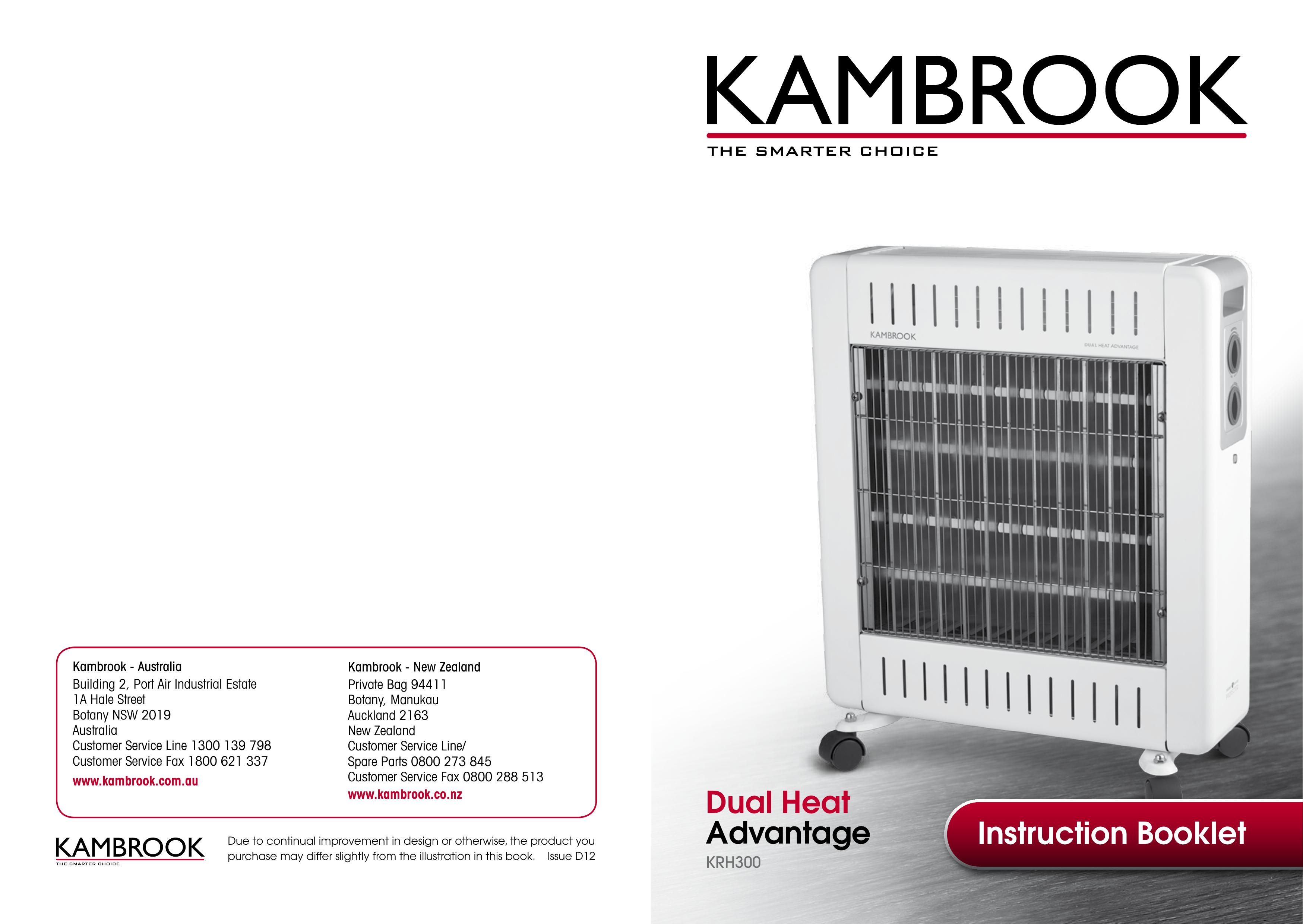 Kambrook KRH300 Marine Heating System User Manual