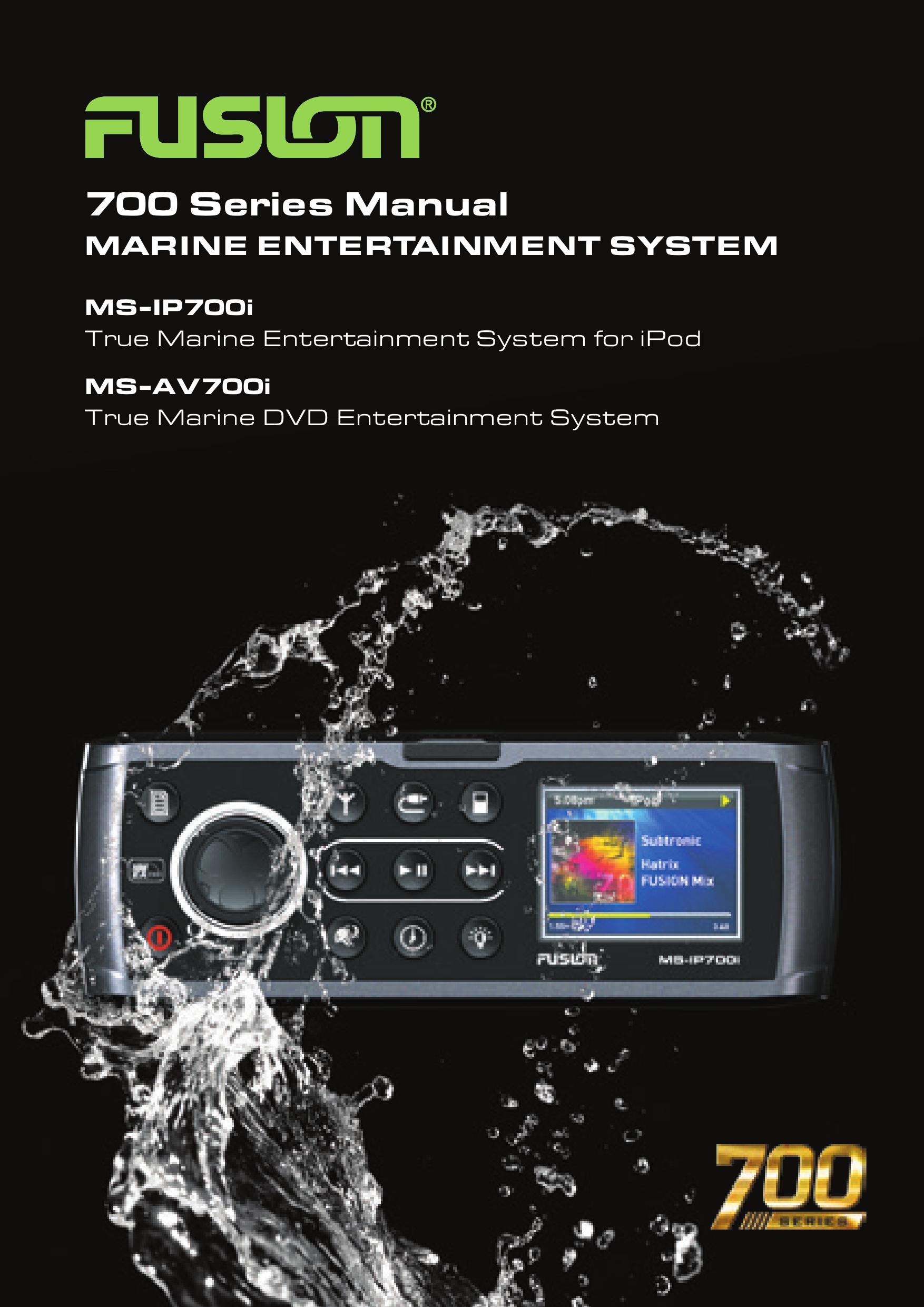 Fusionbrands MS-AV700i Marine Instruments User Manual