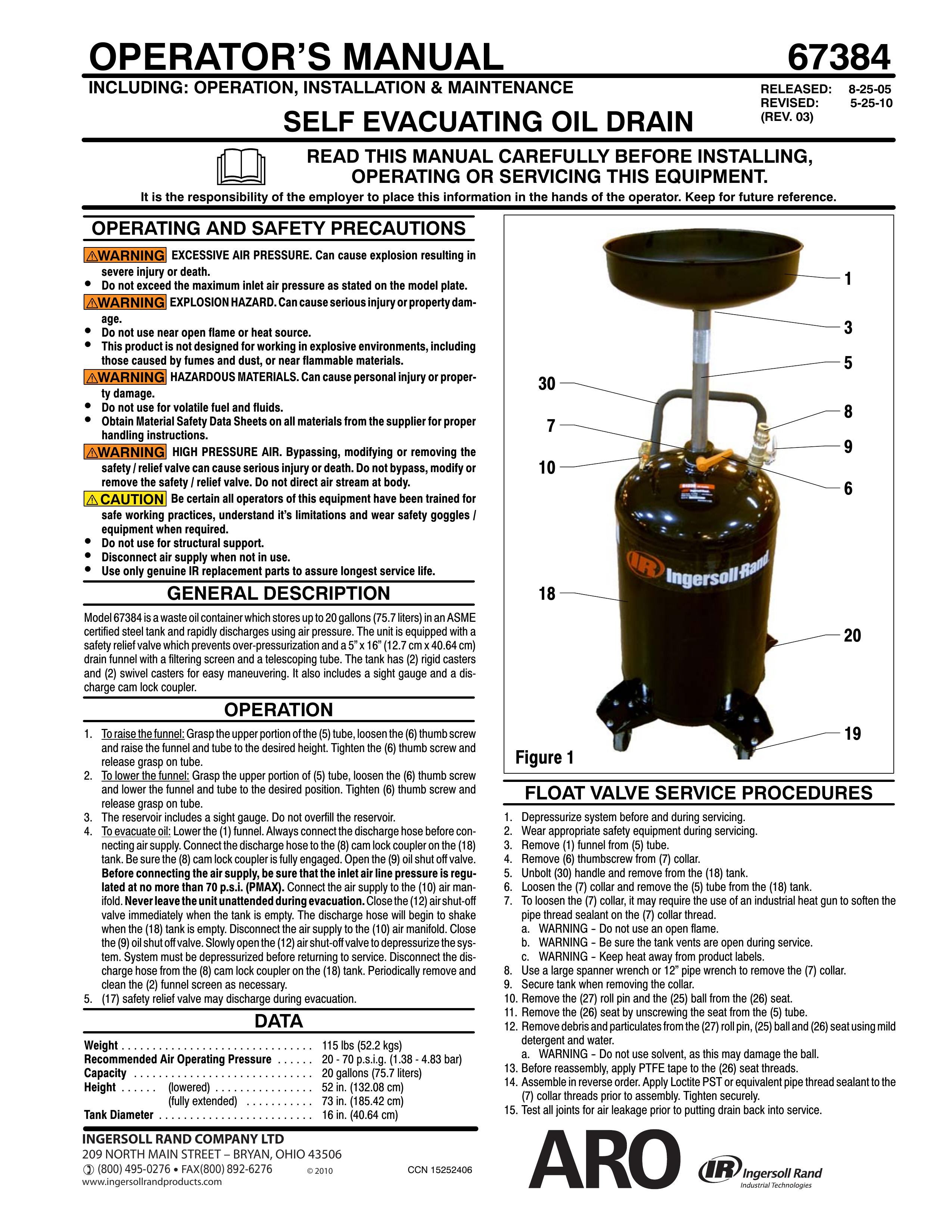 Ingersoll-Rand 67384 Marine Instruments User Manual