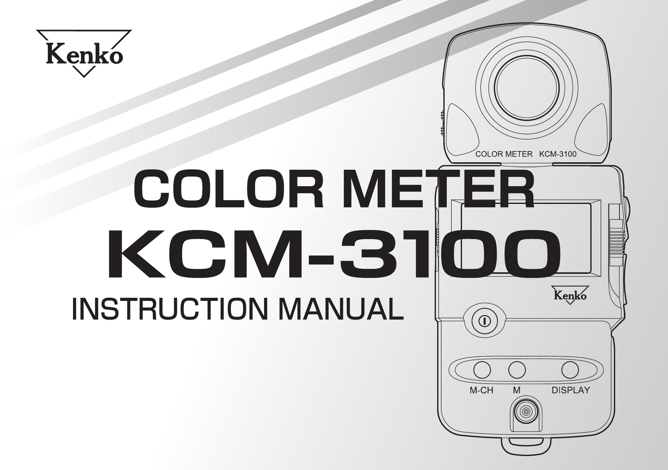 Kenko KCM-3100 Marine Instruments User Manual