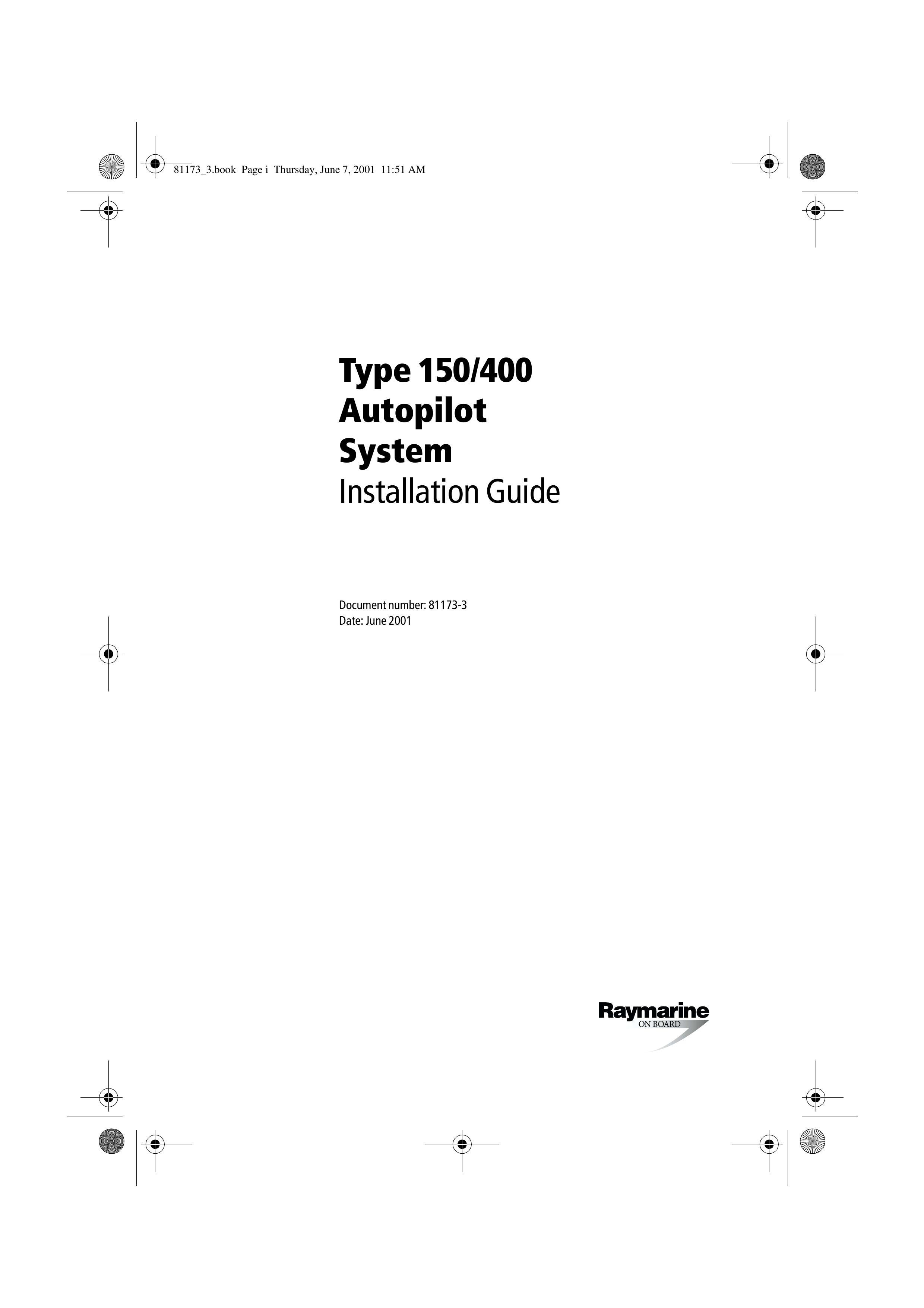 Raymarine 150/400 Marine Instruments User Manual